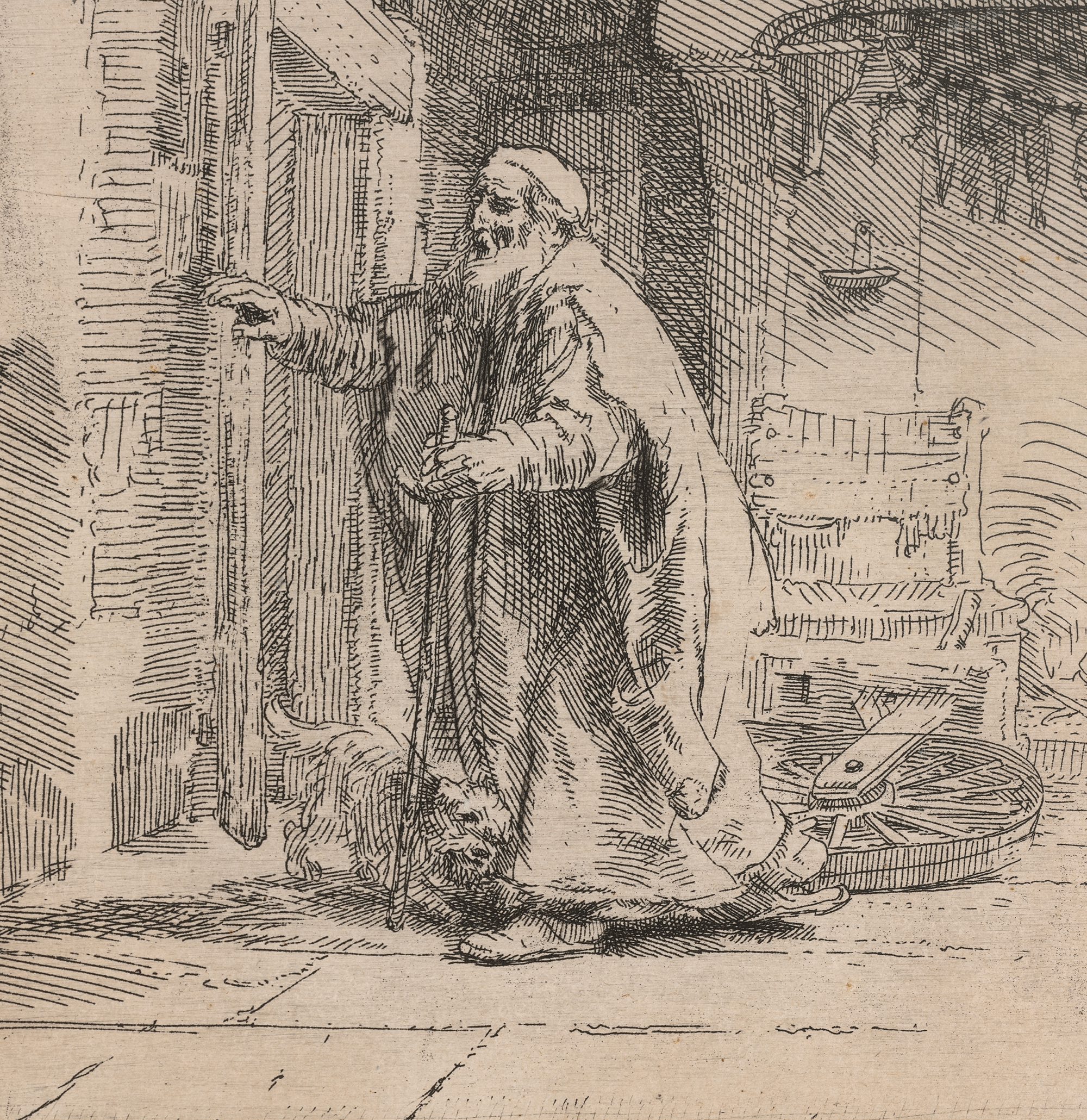 The Blindness of Tobit: The Larger Plate by Rembrandt van Rijn