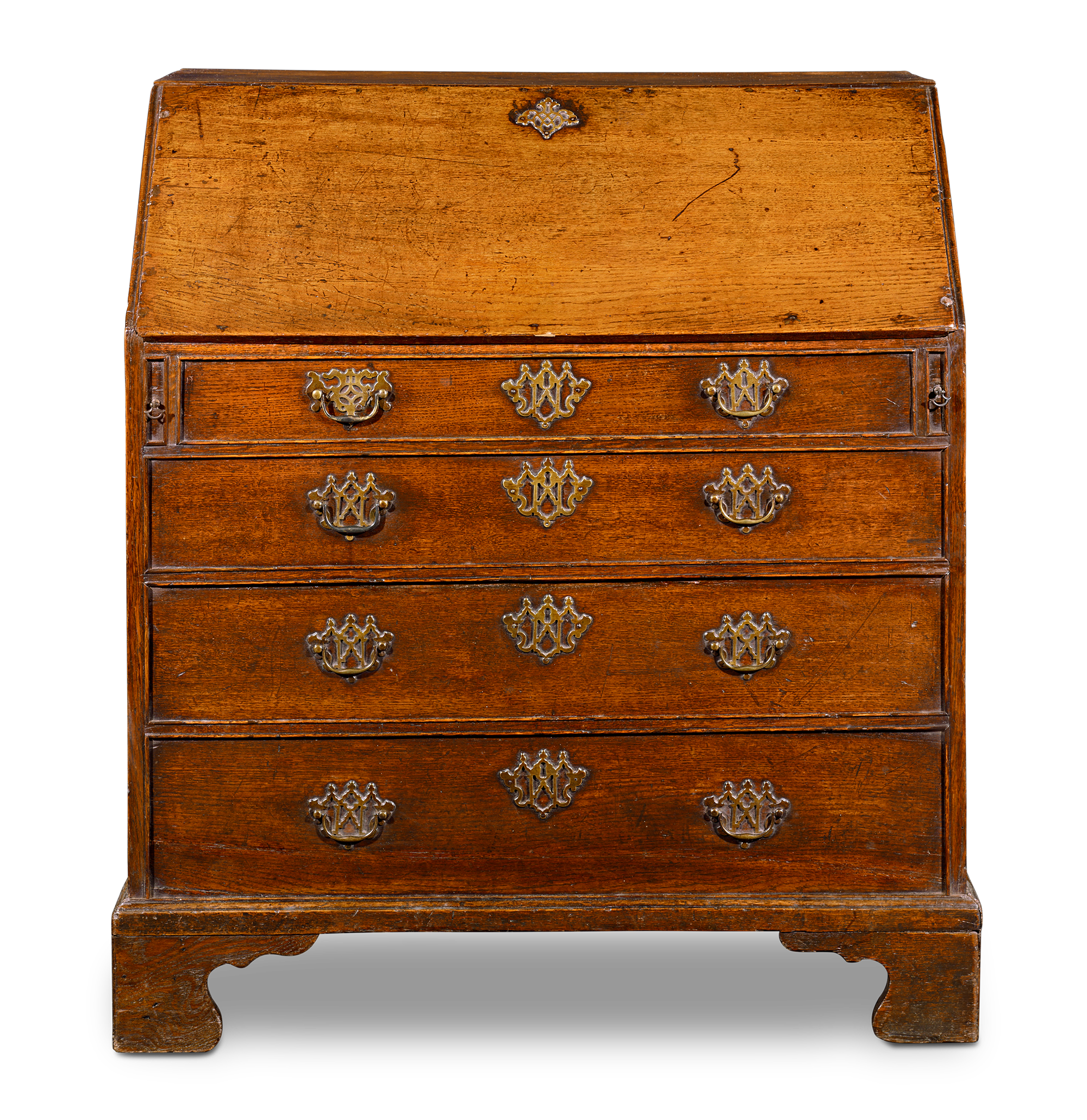 19th-Century British Campaign Bureau-Bedstead