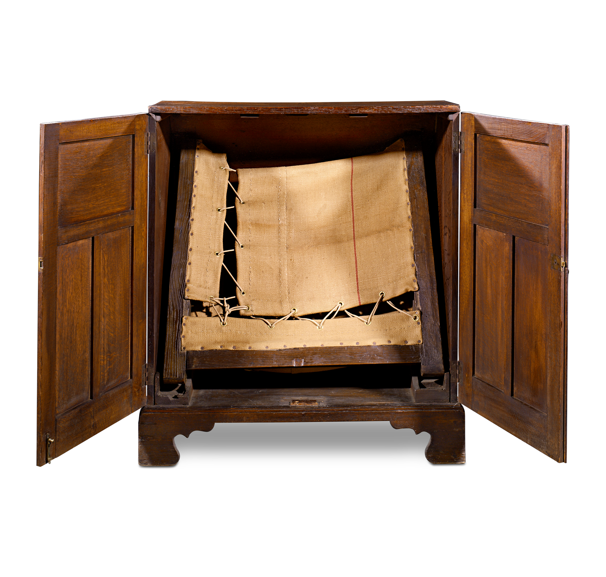 19th-Century British Campaign Bureau-Bedstead