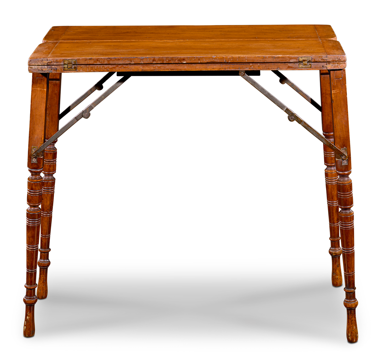 19th-Century Folding Picnic and Cards Table