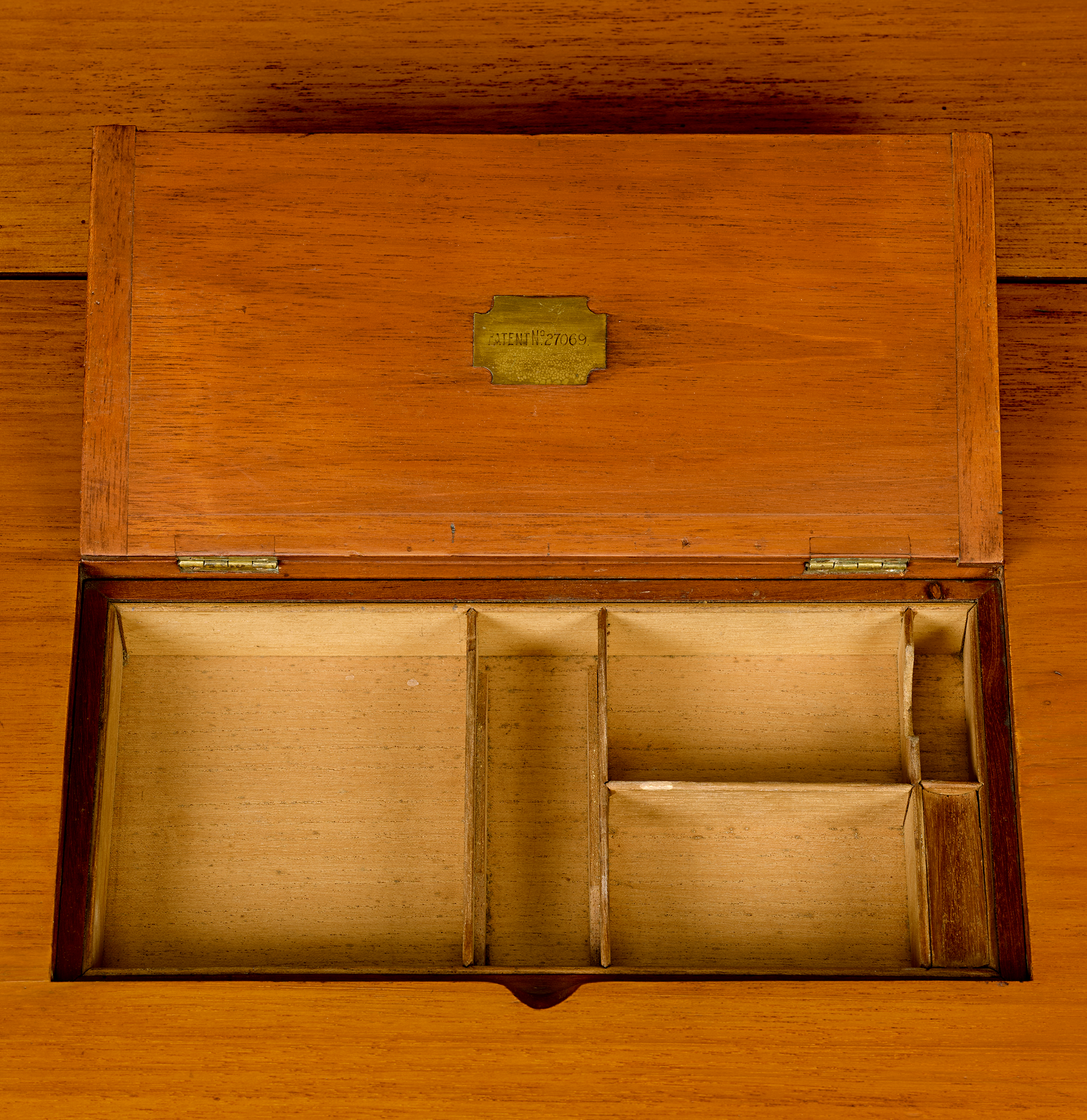 19th-Century Folding Picnic and Cards Table