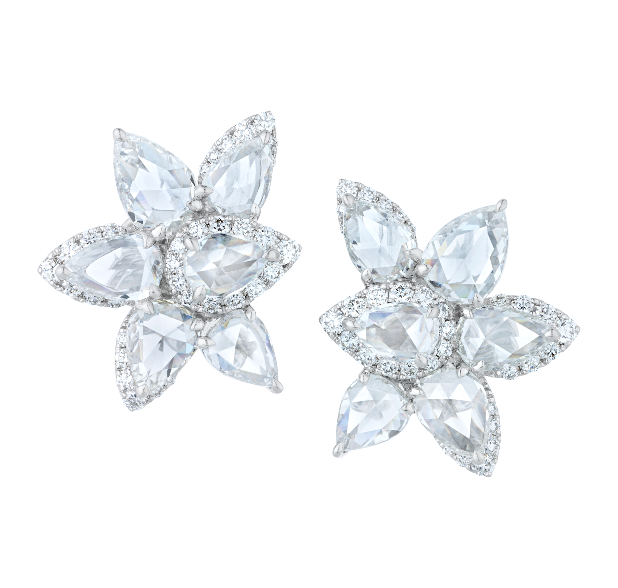 Diamond Earrings, 5.18 carats