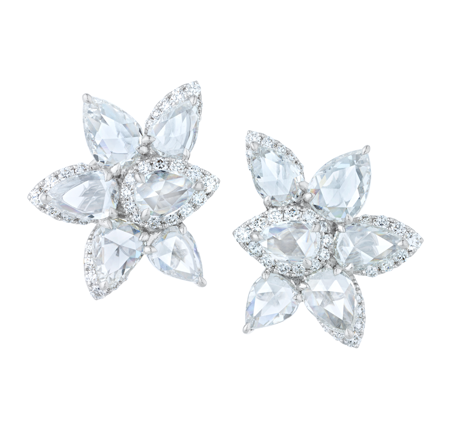 Diamond Earrings, 5.18 carats