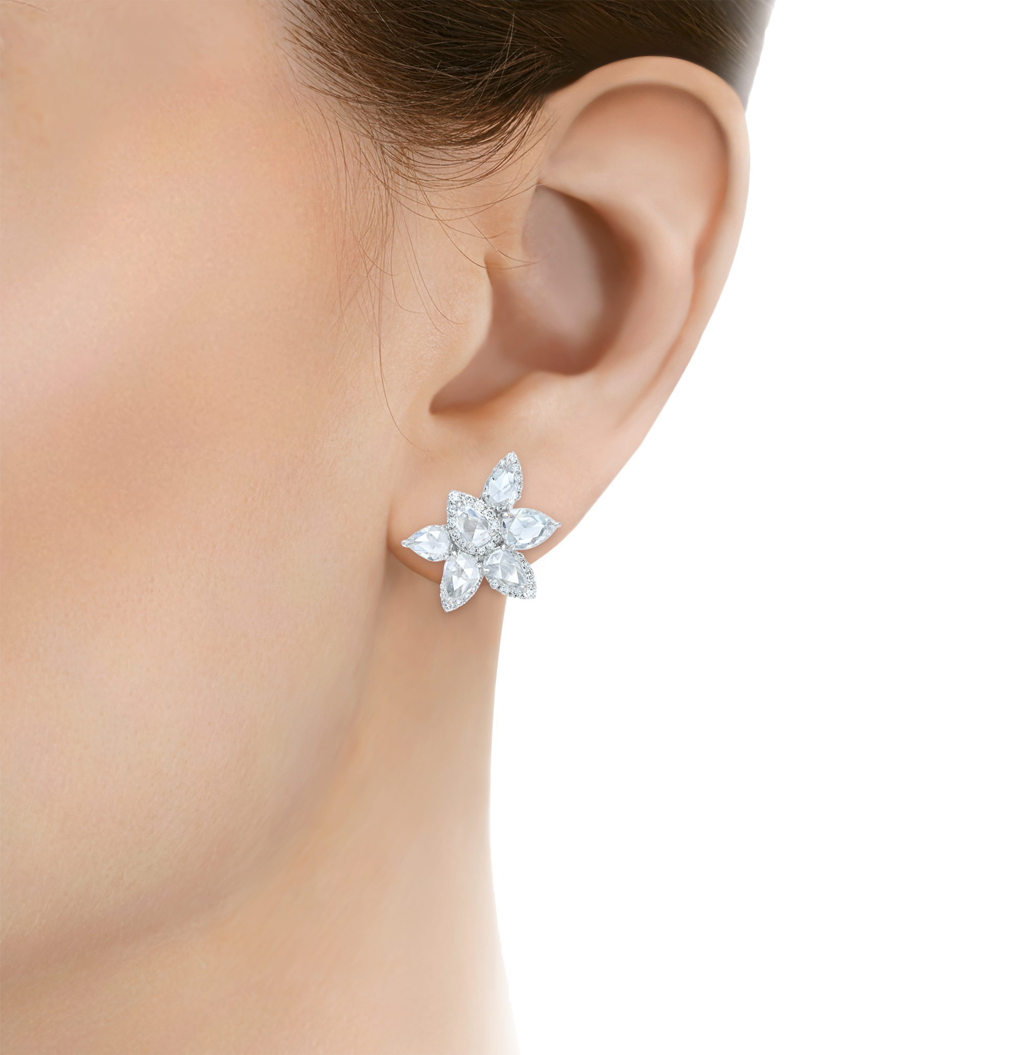 Diamond Earrings, 5.18 carats