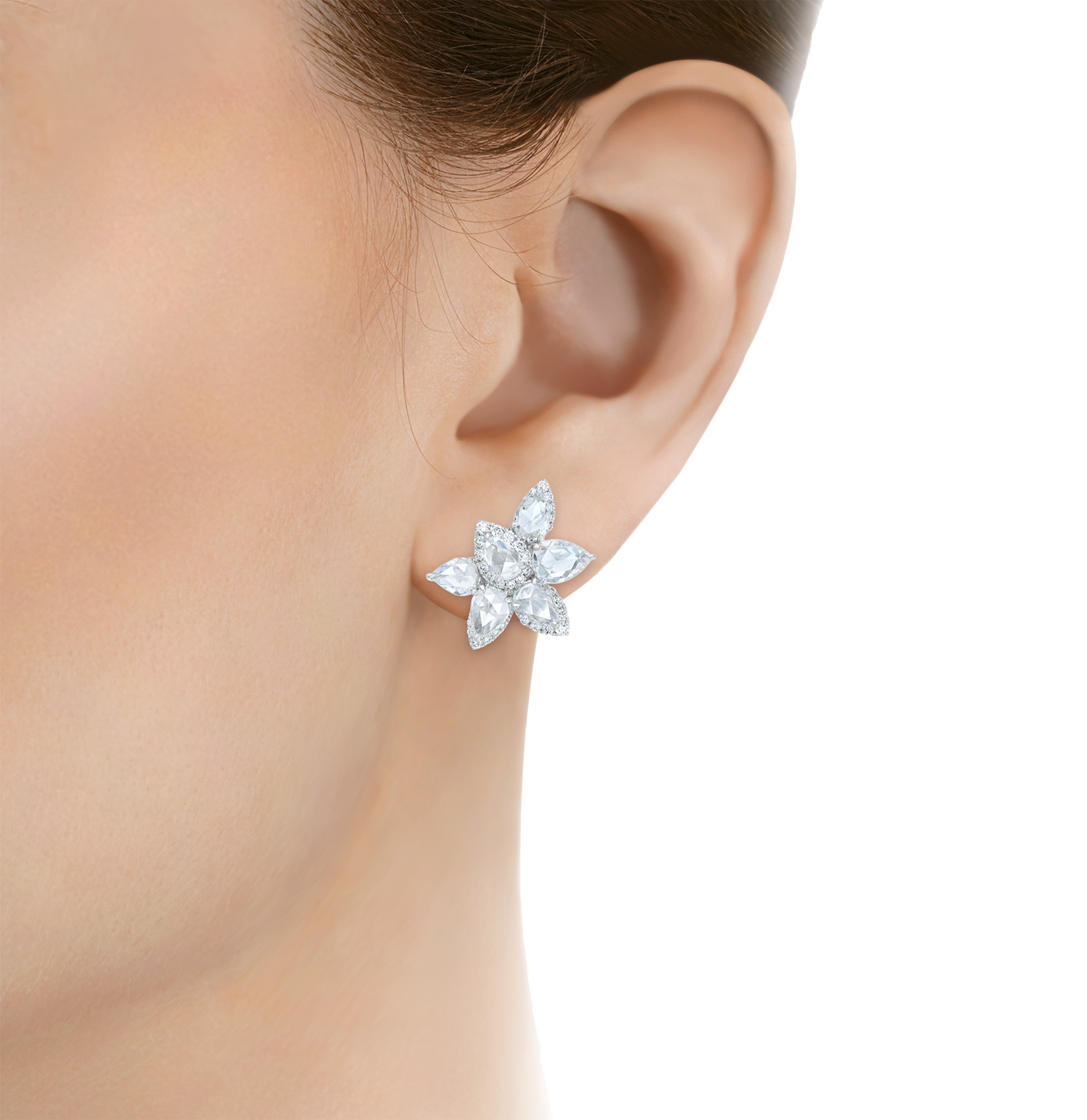 Diamond Earrings, 5.18 carats