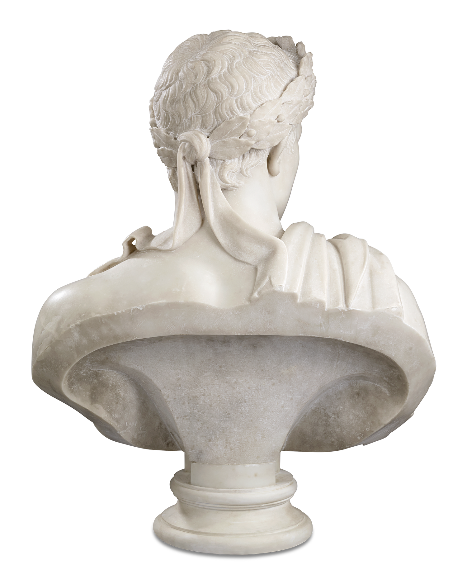 Pair of Carrara Marble Busts of the Emperor Napoleon and Empress Marie Louise