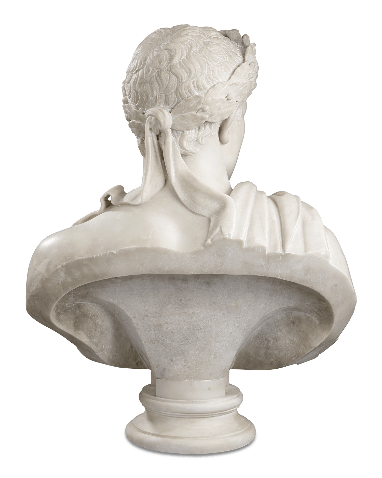 Pair of Carrara Marble Busts of the Emperor Napoleon and Empress Marie Louise