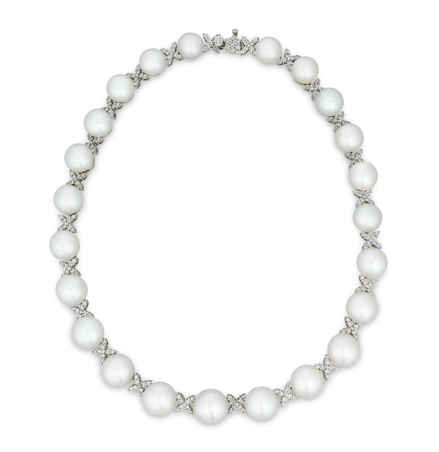 South Sea Pearl and Diamond Necklace