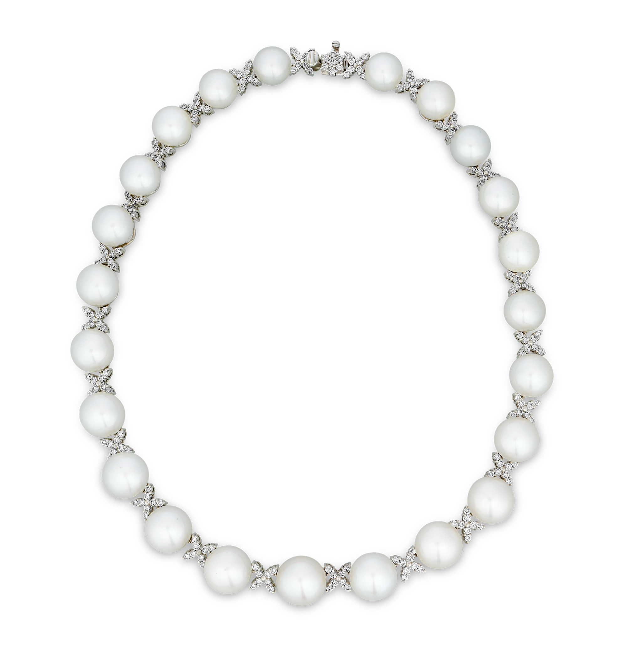 South Sea Pearl and Diamond Necklace