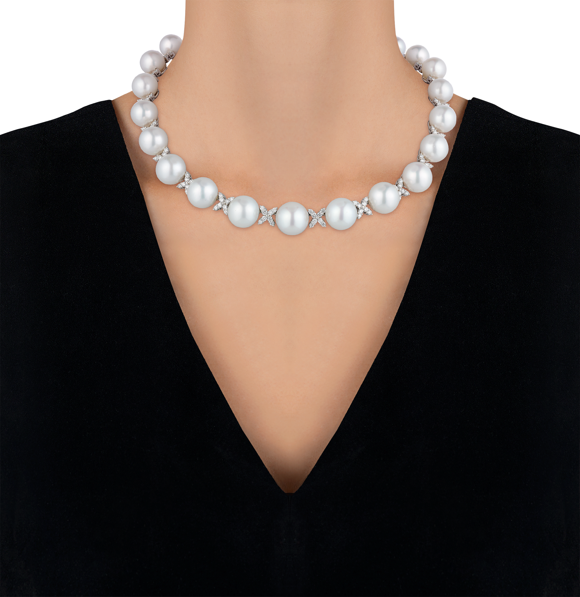 South Sea Pearl and Diamond Necklace