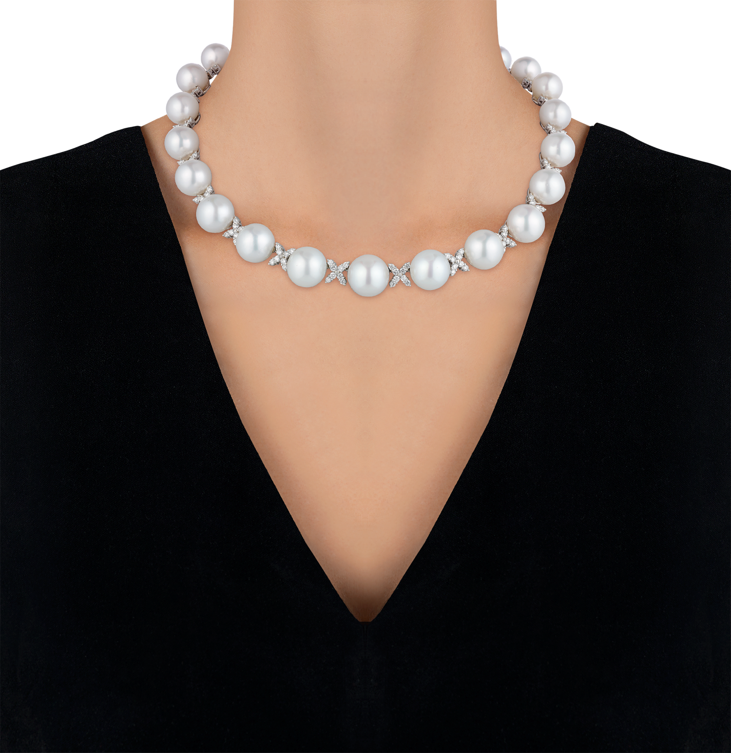 South Sea Pearl and Diamond Necklace