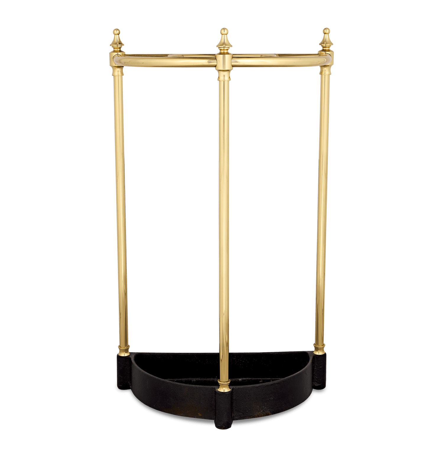 Crescent Brass Cane Stand