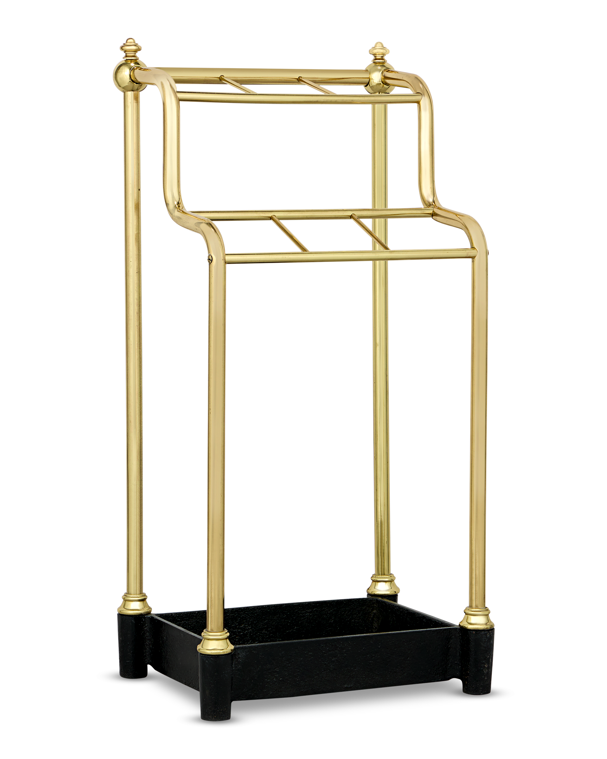 Two Level Brass Cane Stand