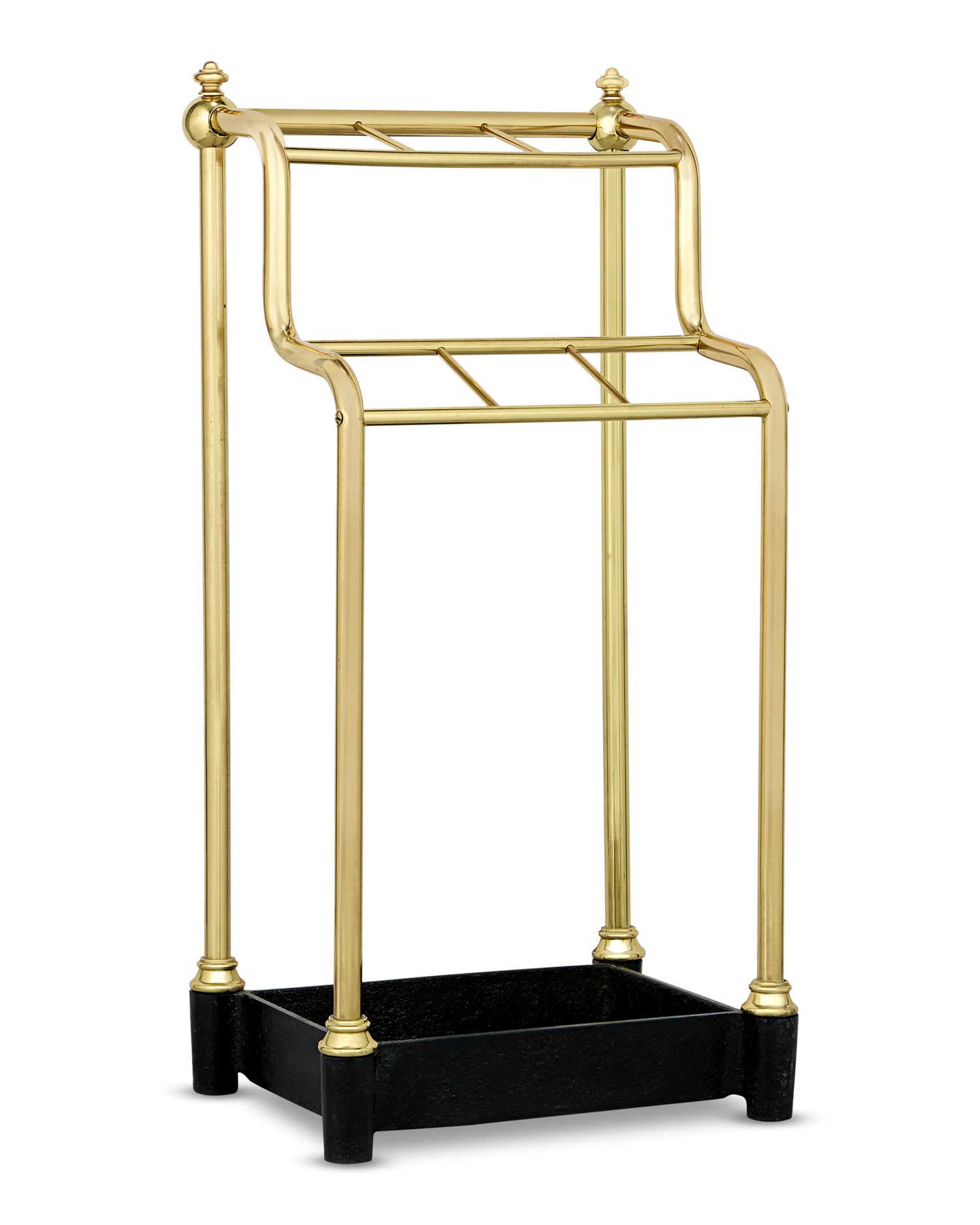 Two Level Brass Cane Stand