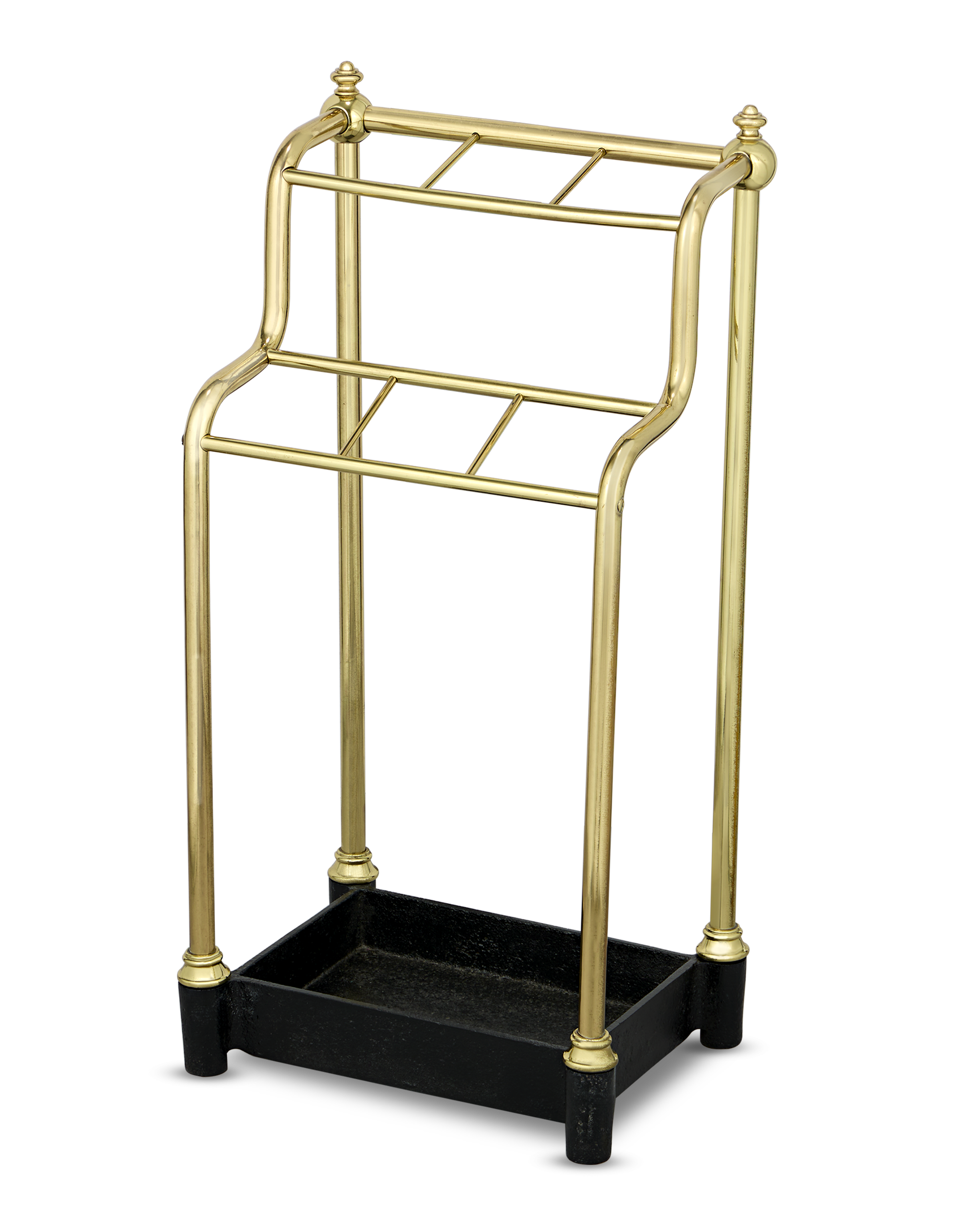 Two Level Brass Cane Stand