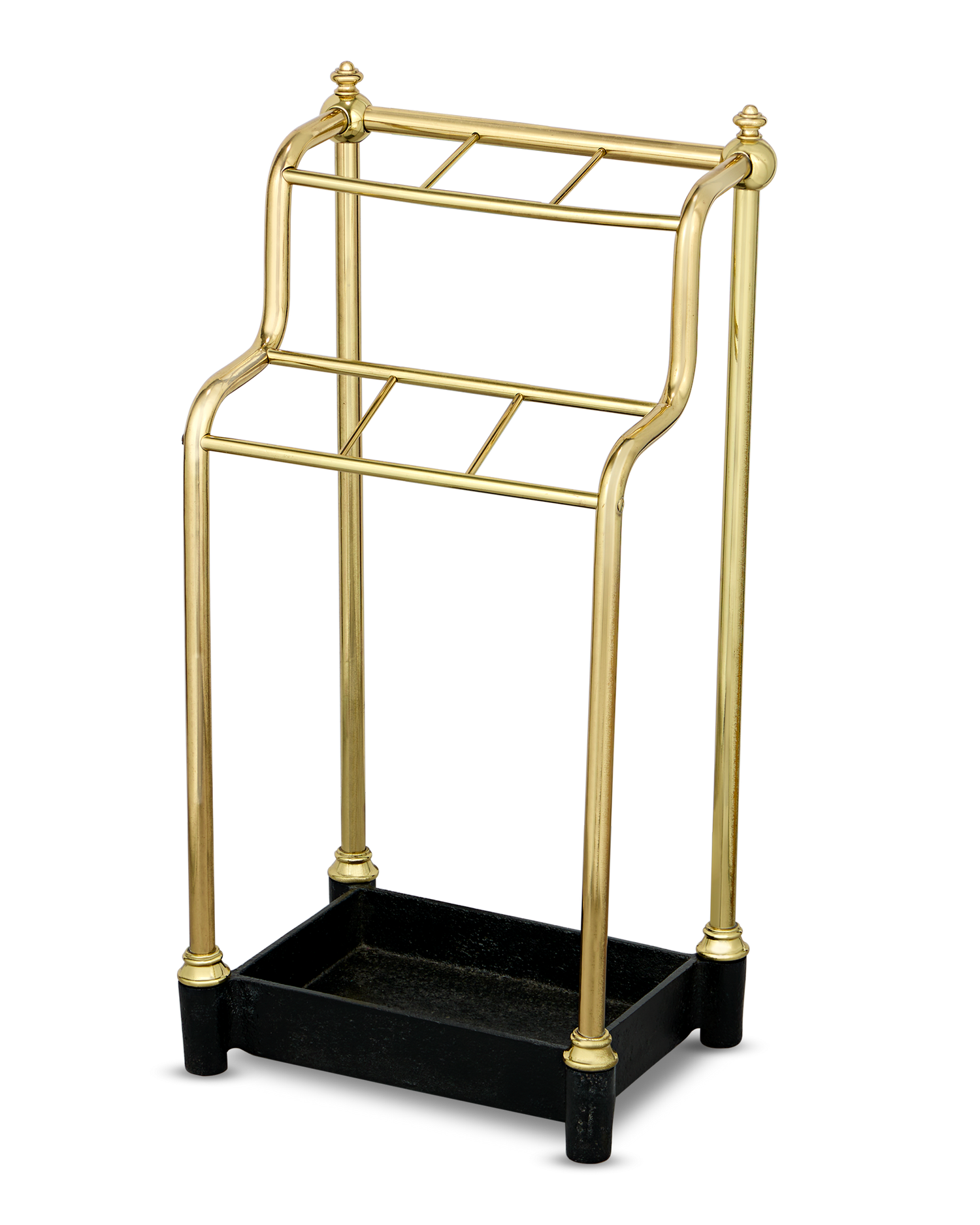 Two Level Brass Cane Stand