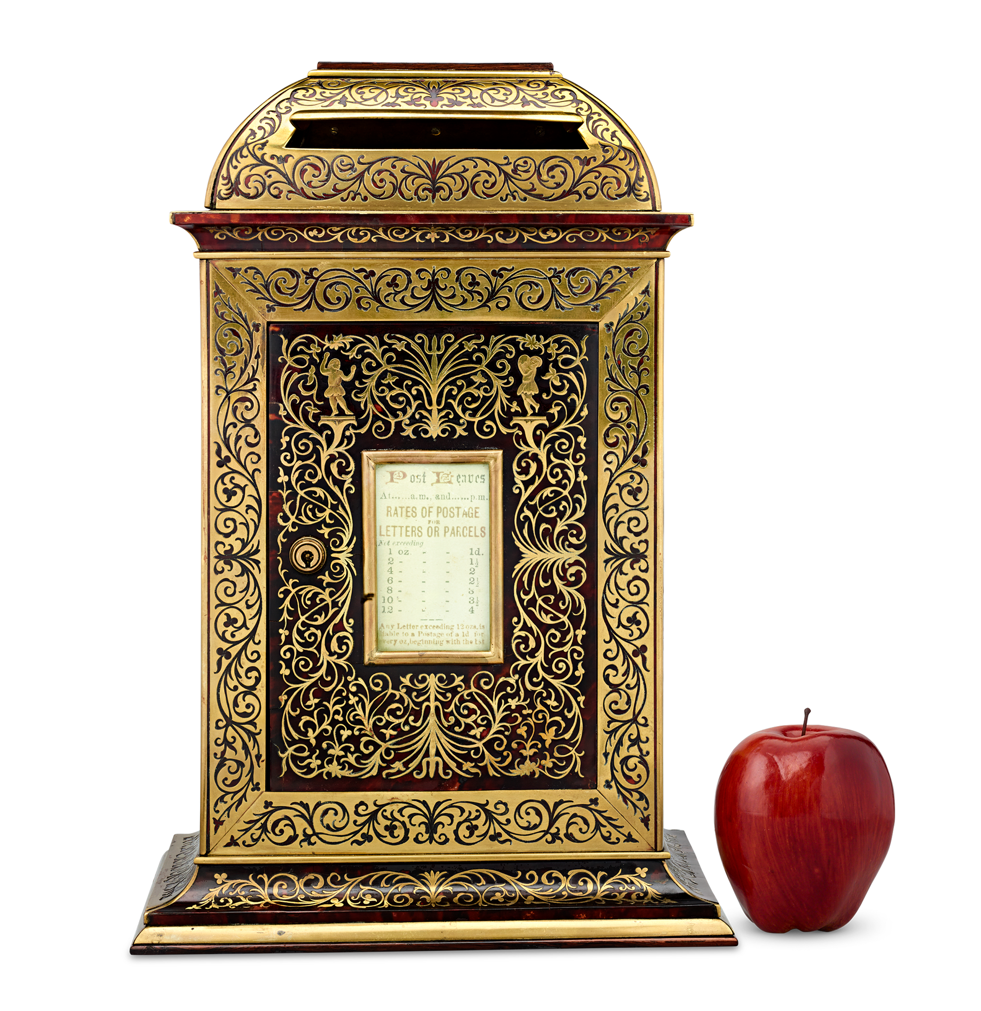 19th-Century Boulle Inlay Post Box