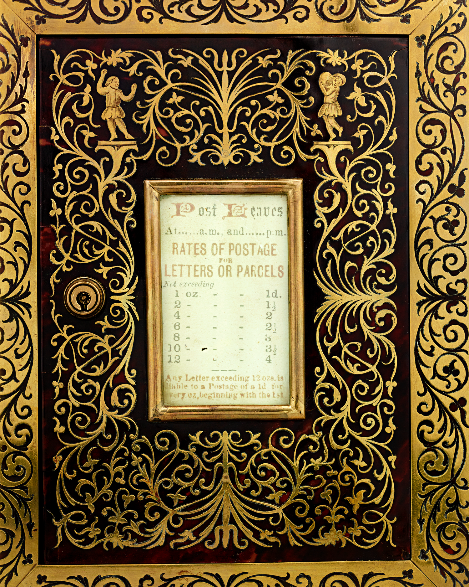 19th-Century Boulle Inlay Post Box