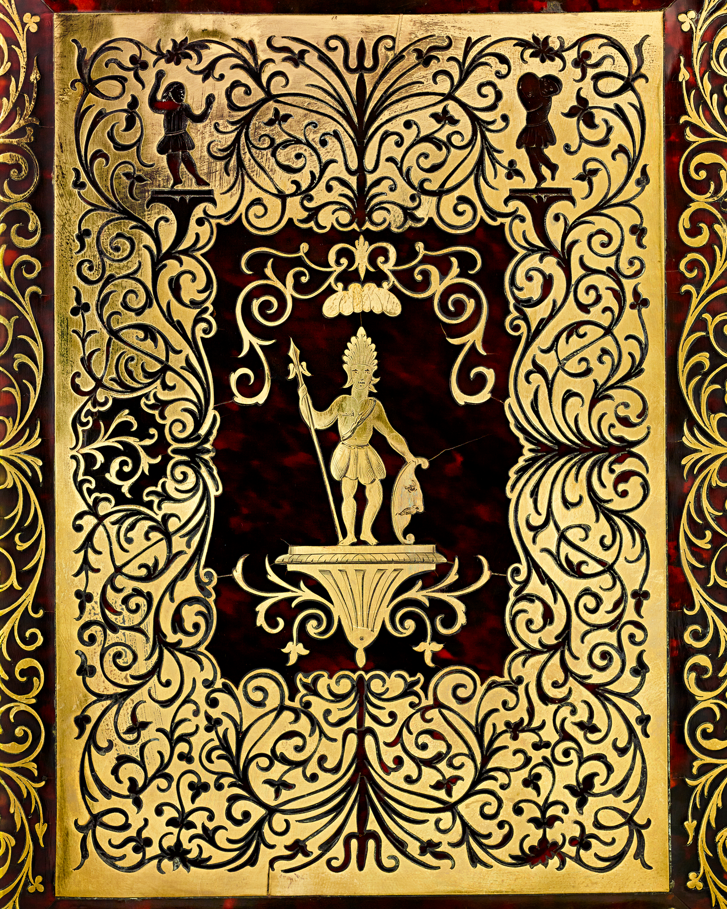 19th-Century Boulle Inlay Post Box