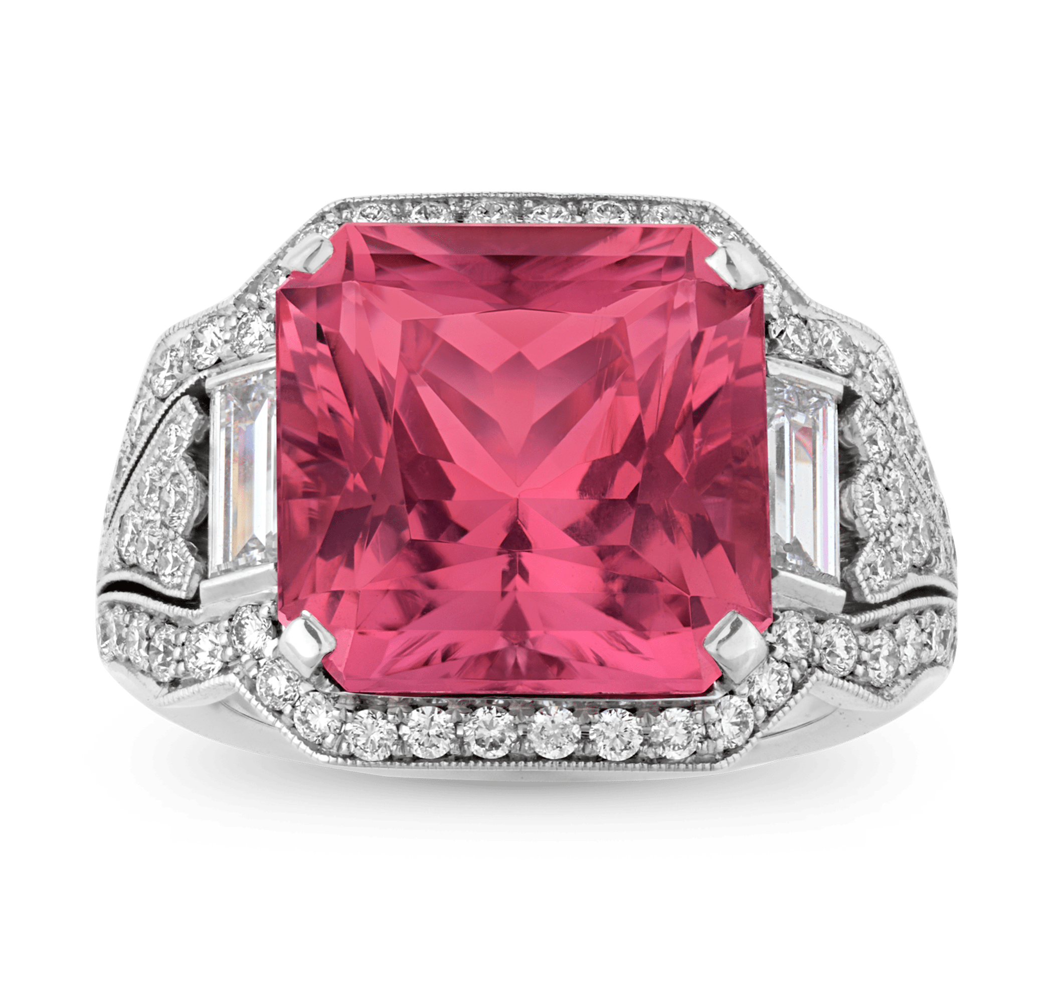 Raymond Yard Pink Tourmaline Ring, 7.56 carats