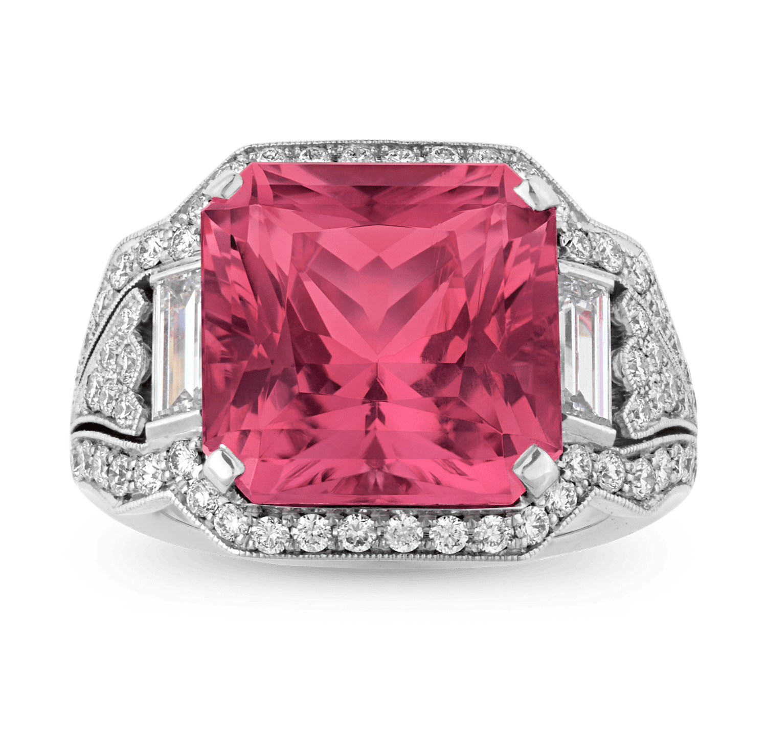 Raymond Yard Pink Tourmaline Ring, 7.56 carats