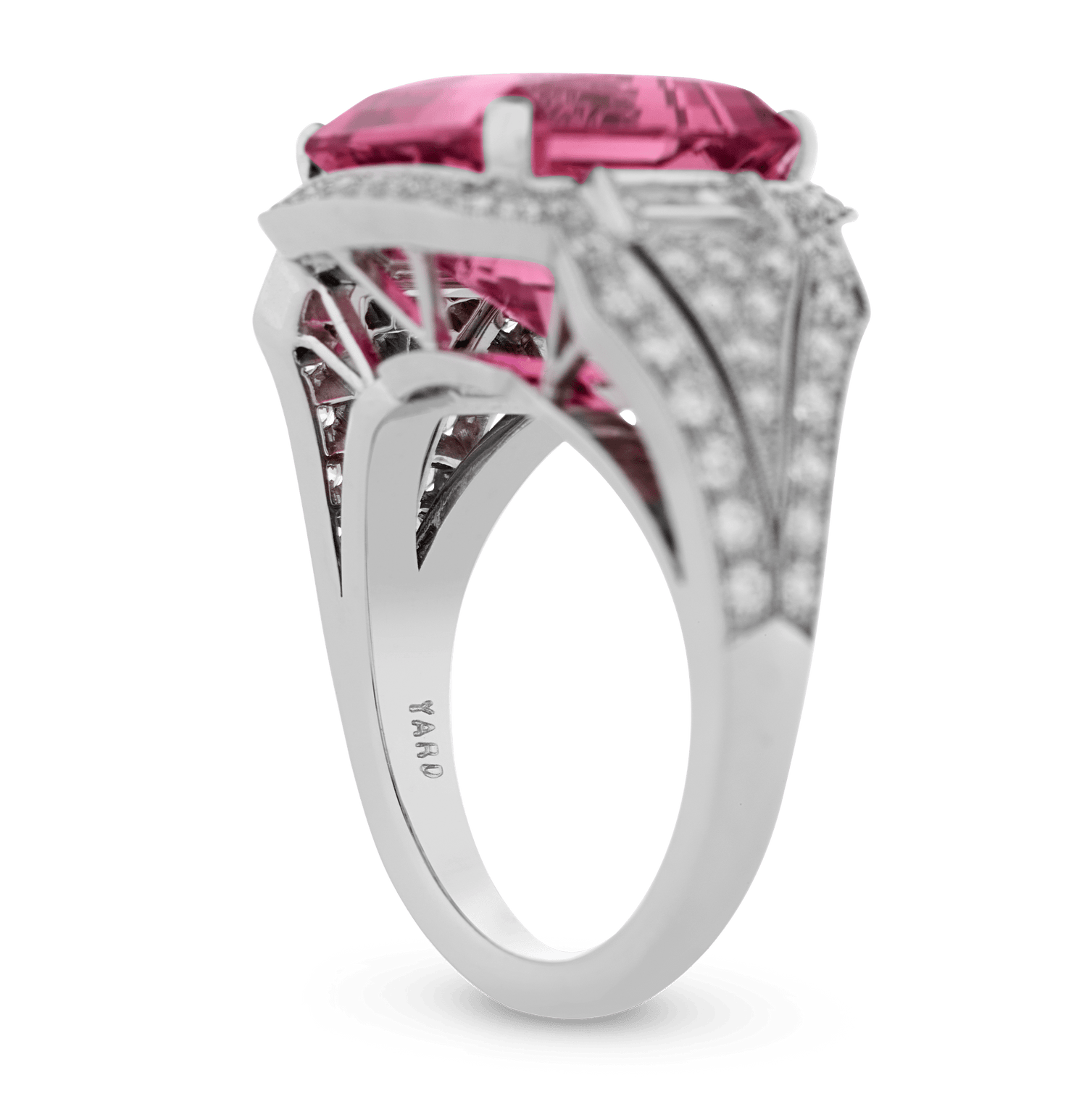 Raymond Yard Pink Tourmaline Ring, 7.56 carats