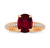 Fluted Ruby Ring, 3.08 carats