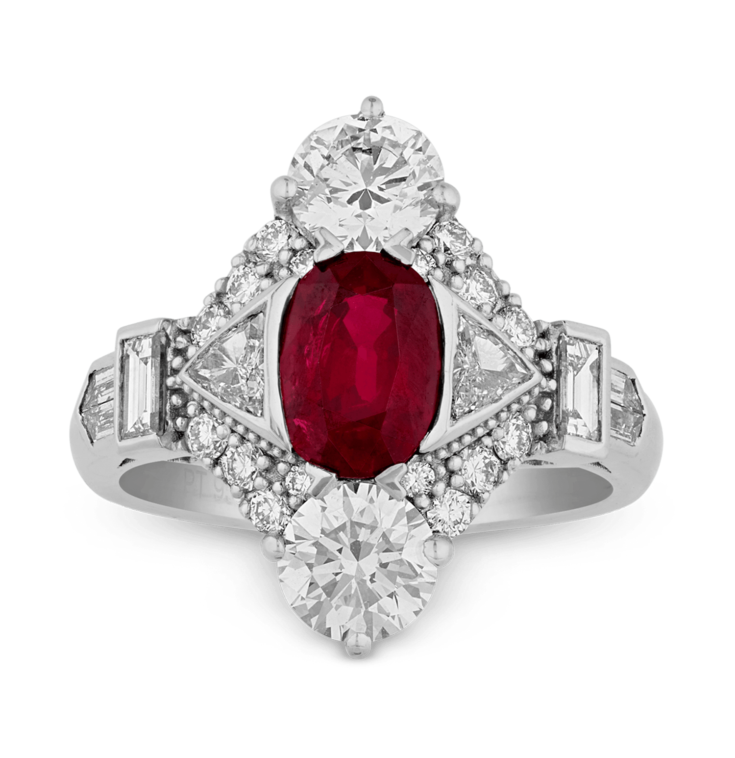 Art Deco Ruby Ring, 1.56 carats