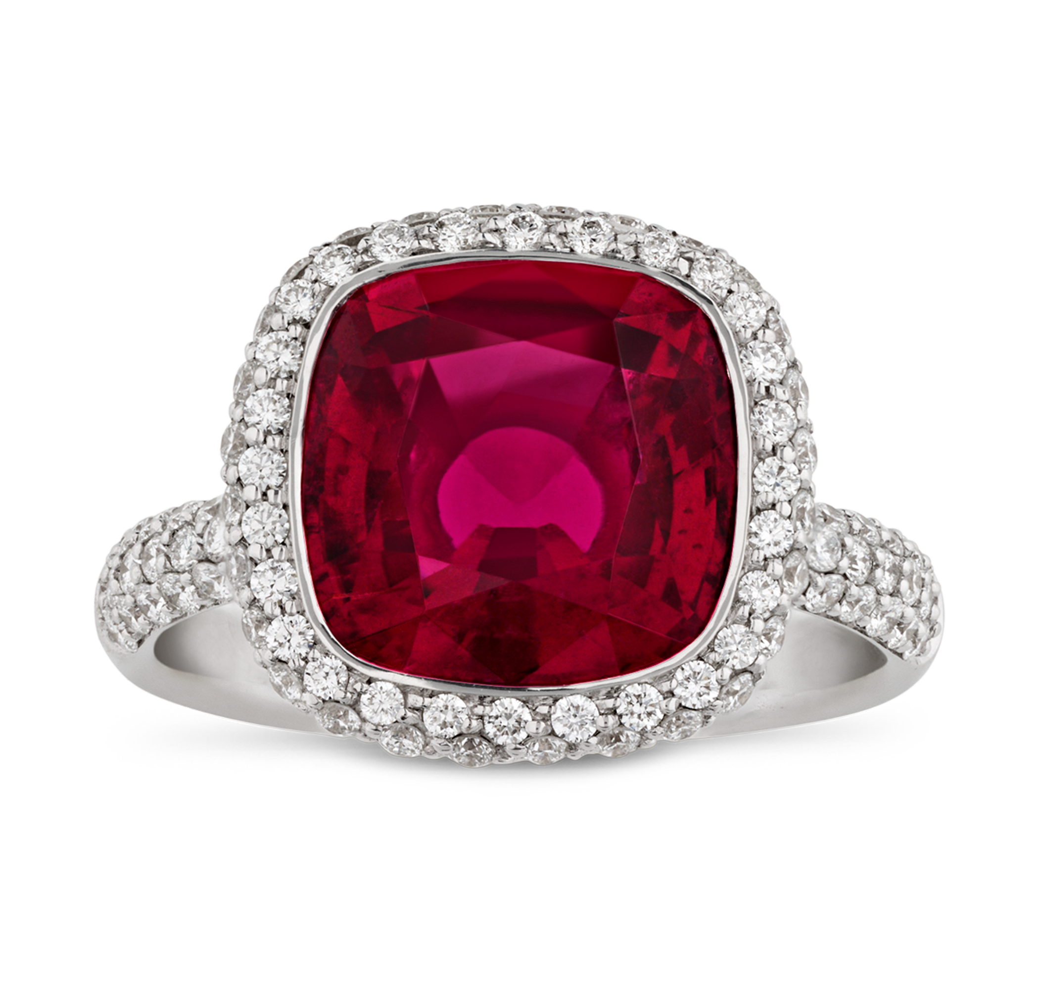 Rubellite Ring, 4.12 carats