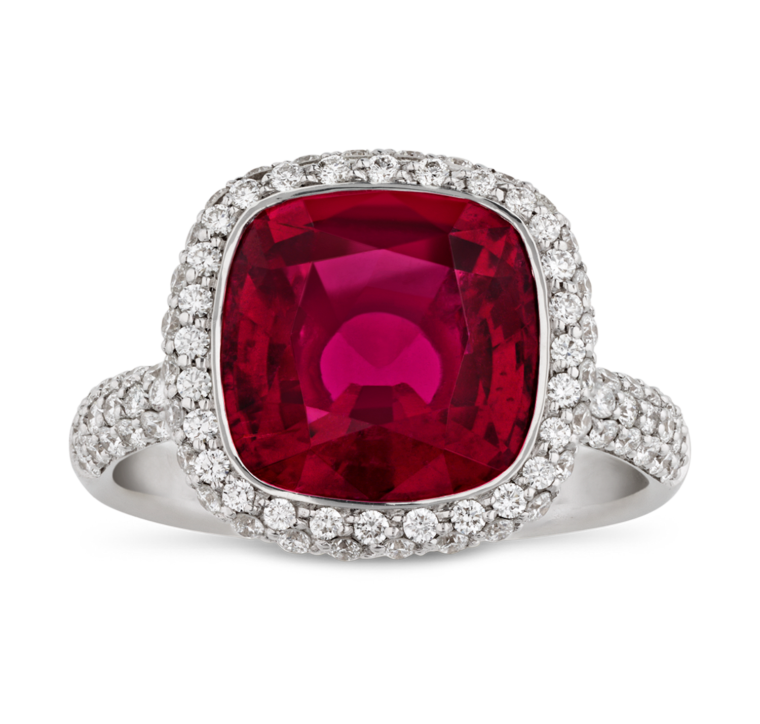 Rubellite Ring, 4.12 carats