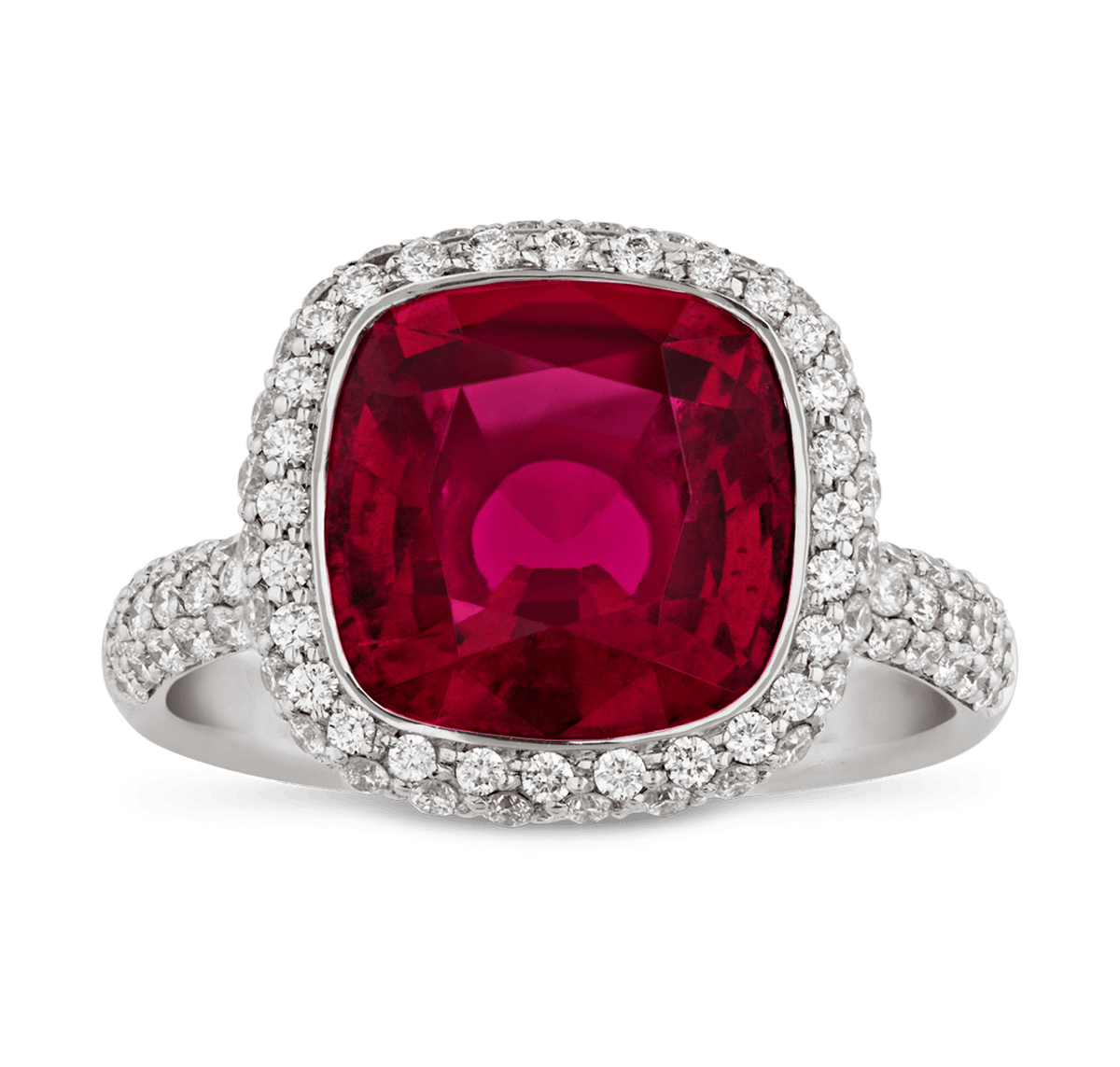 Rubellite Ring, 4.12 carats
