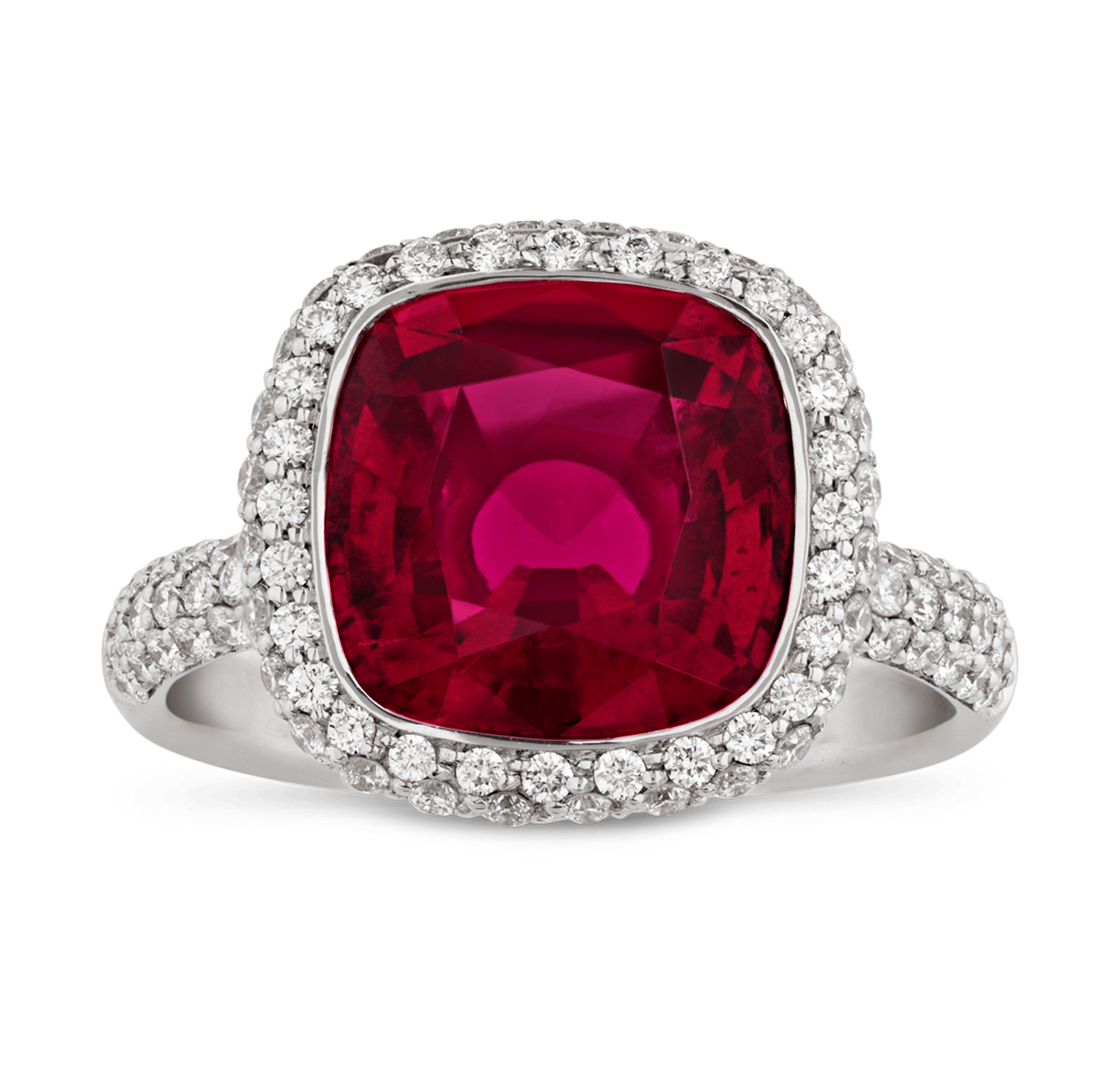 Rubellite Ring, 4.12 carats