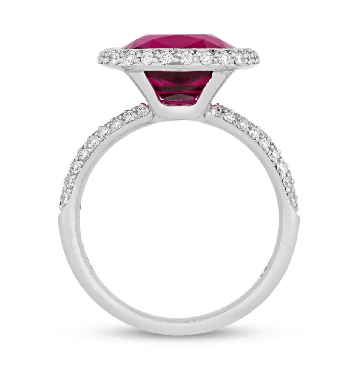 Rubellite Ring, 4.12 carats