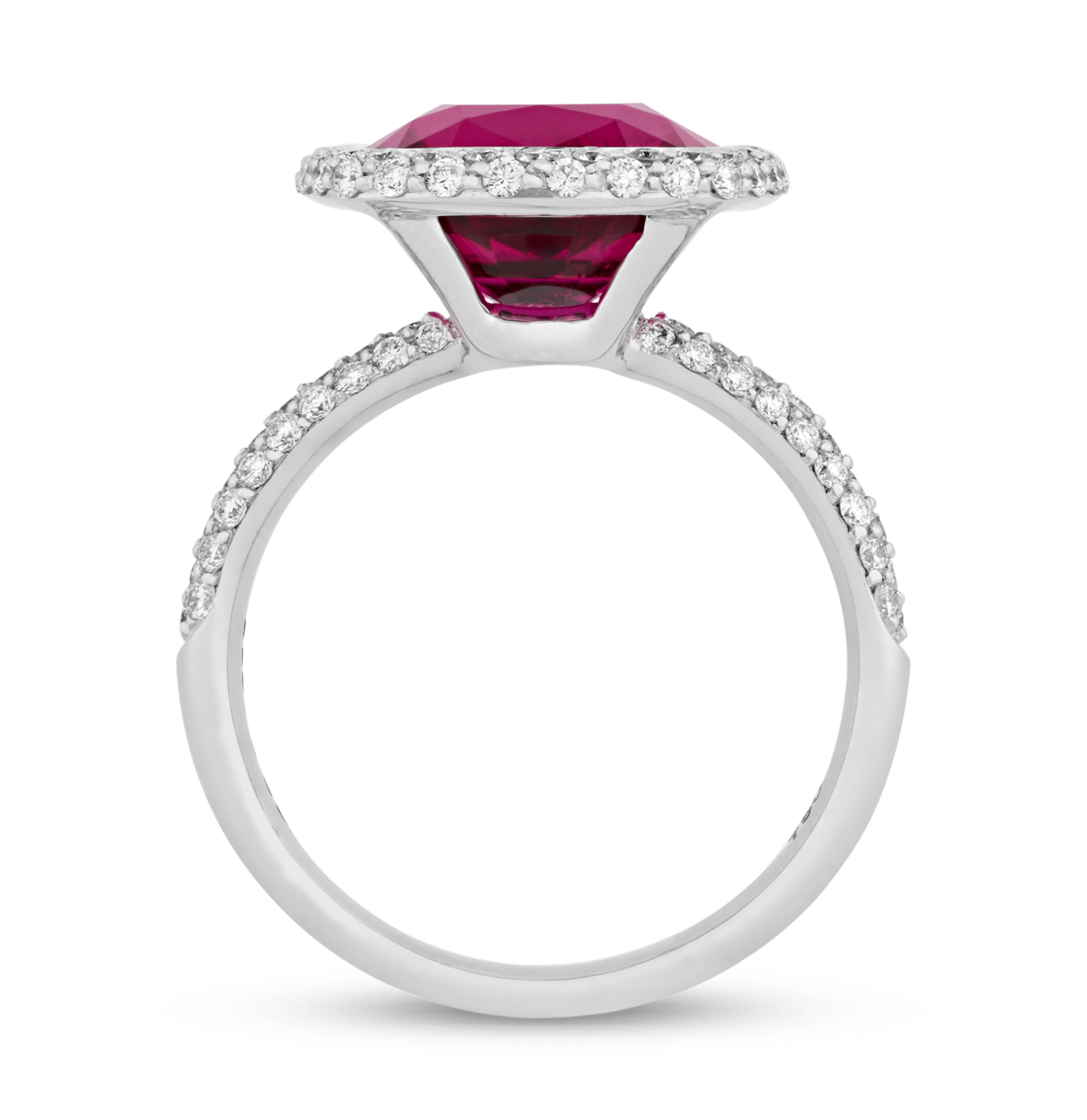 Rubellite Ring, 4.12 carats