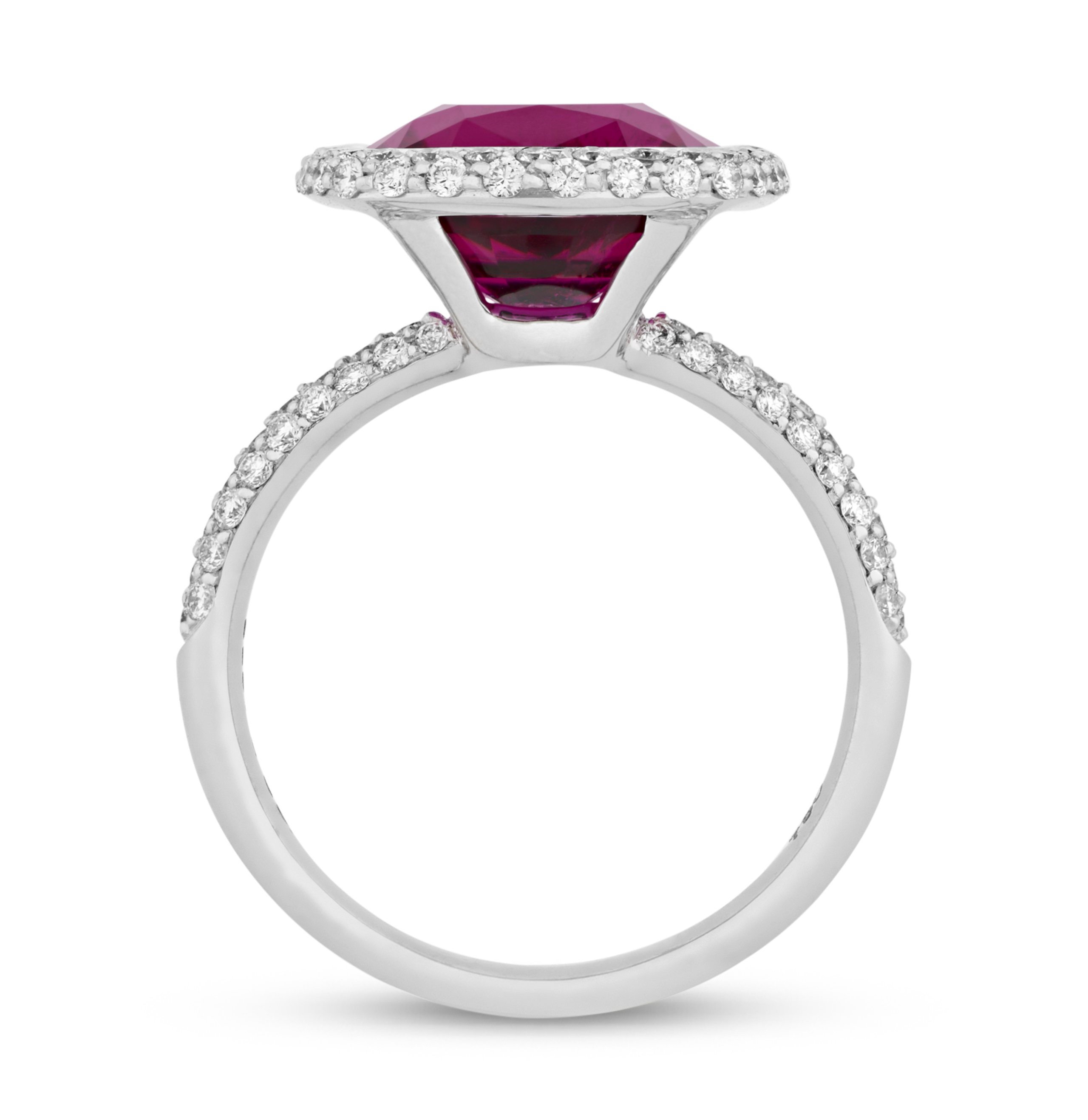 Rubellite Ring, 4.12 carats