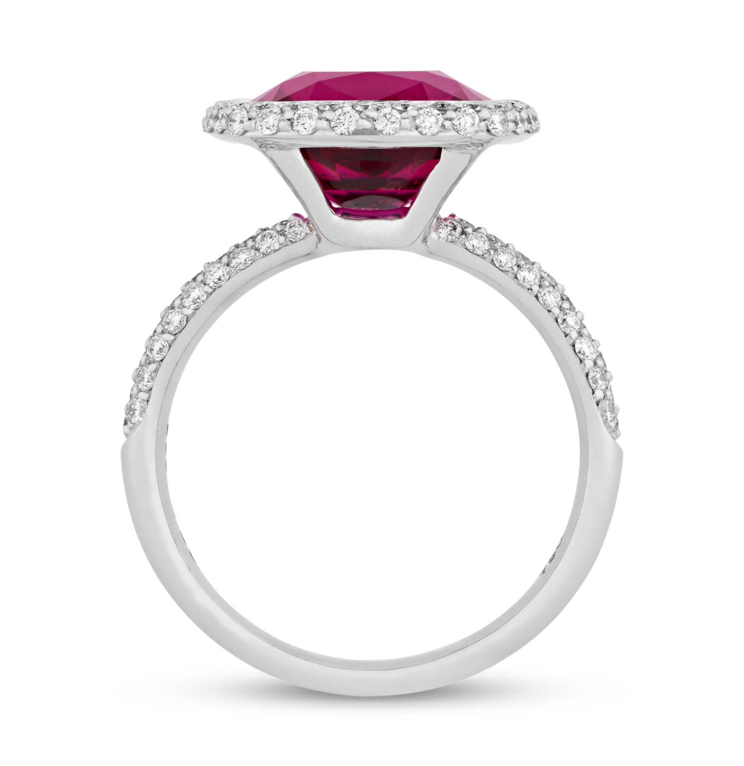 Rubellite Ring, 4.12 carats