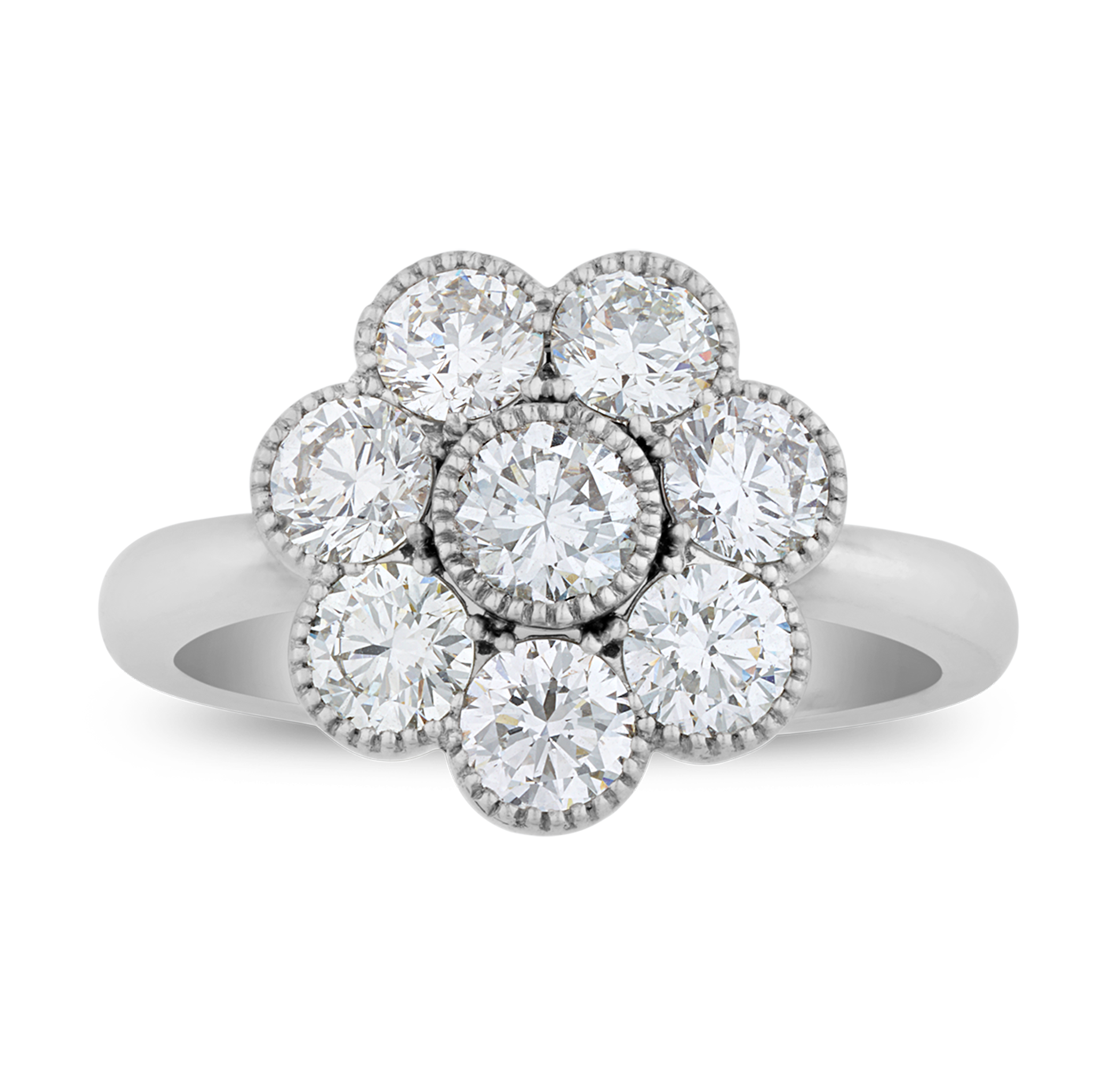 Floral Diamond Ring, 1.55 carats