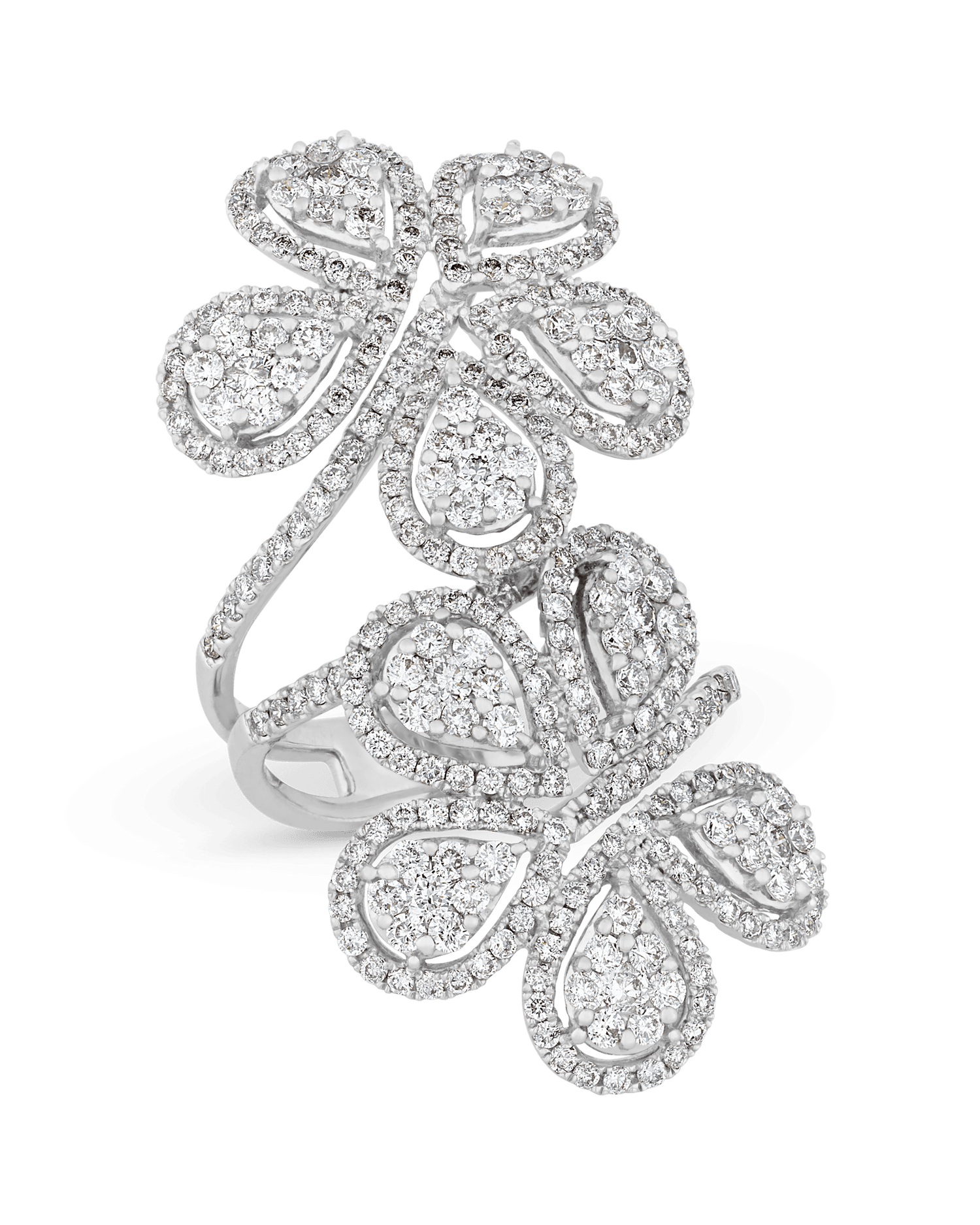 Floral Diamond Ring, 3.20 carats