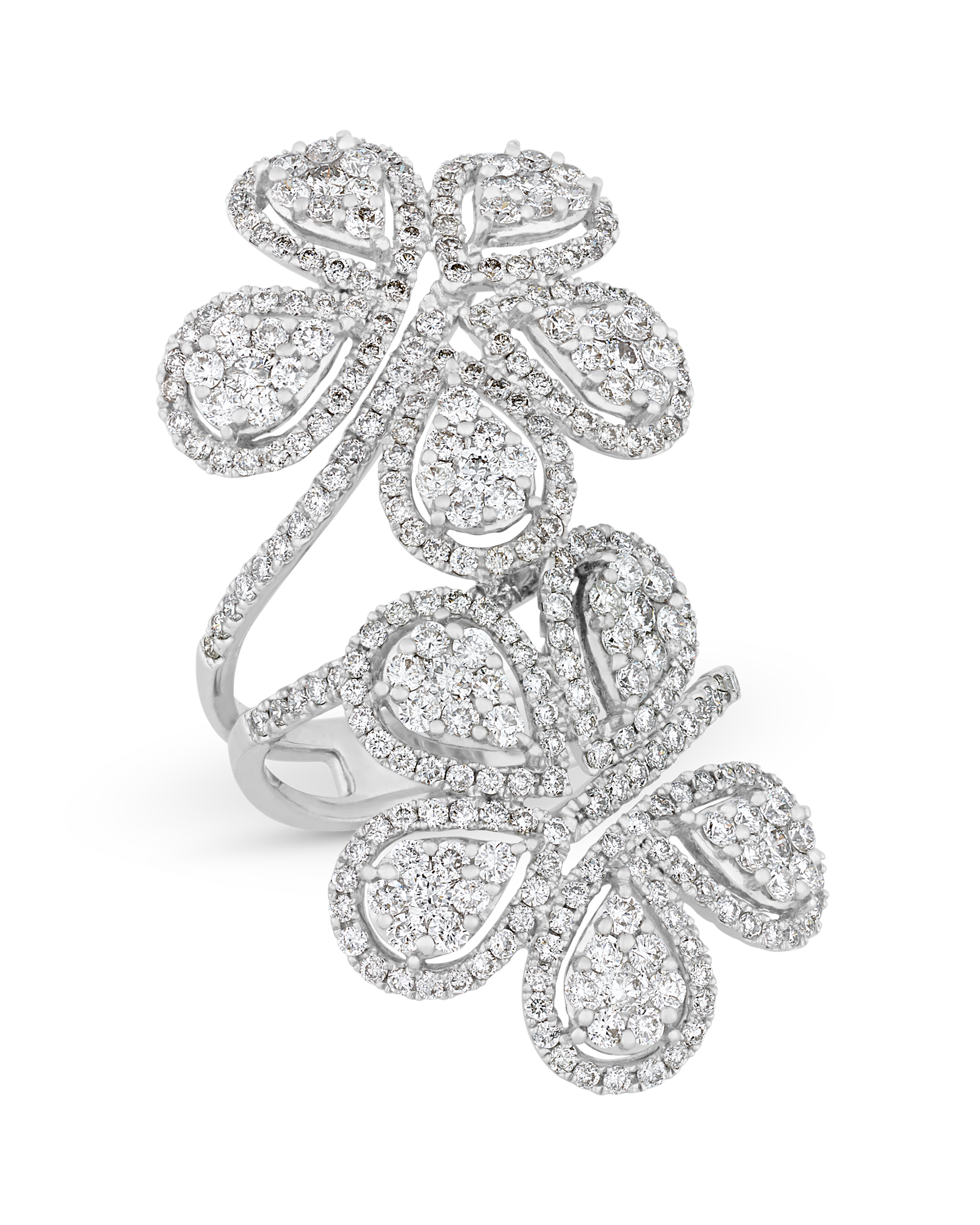 Floral Diamond Ring, 3.20 carats