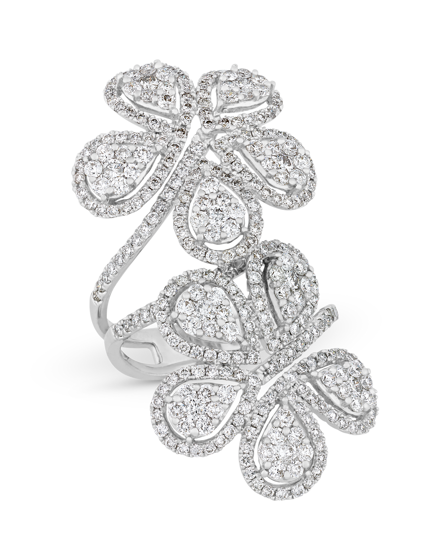 Floral Diamond Ring, 3.20 carats