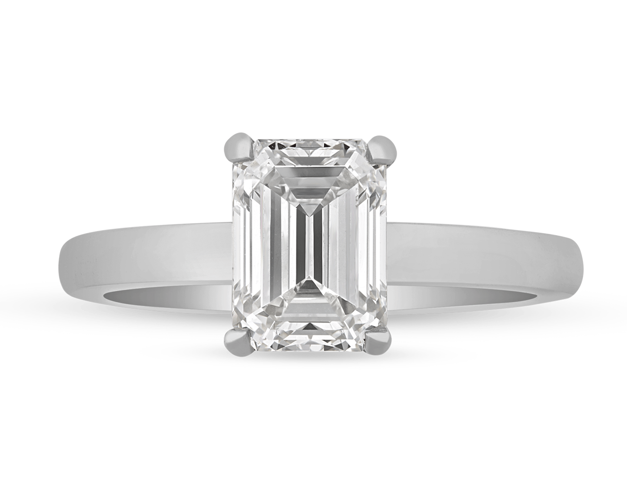 Emerald Cut Diamond Ring, 1.54 carats