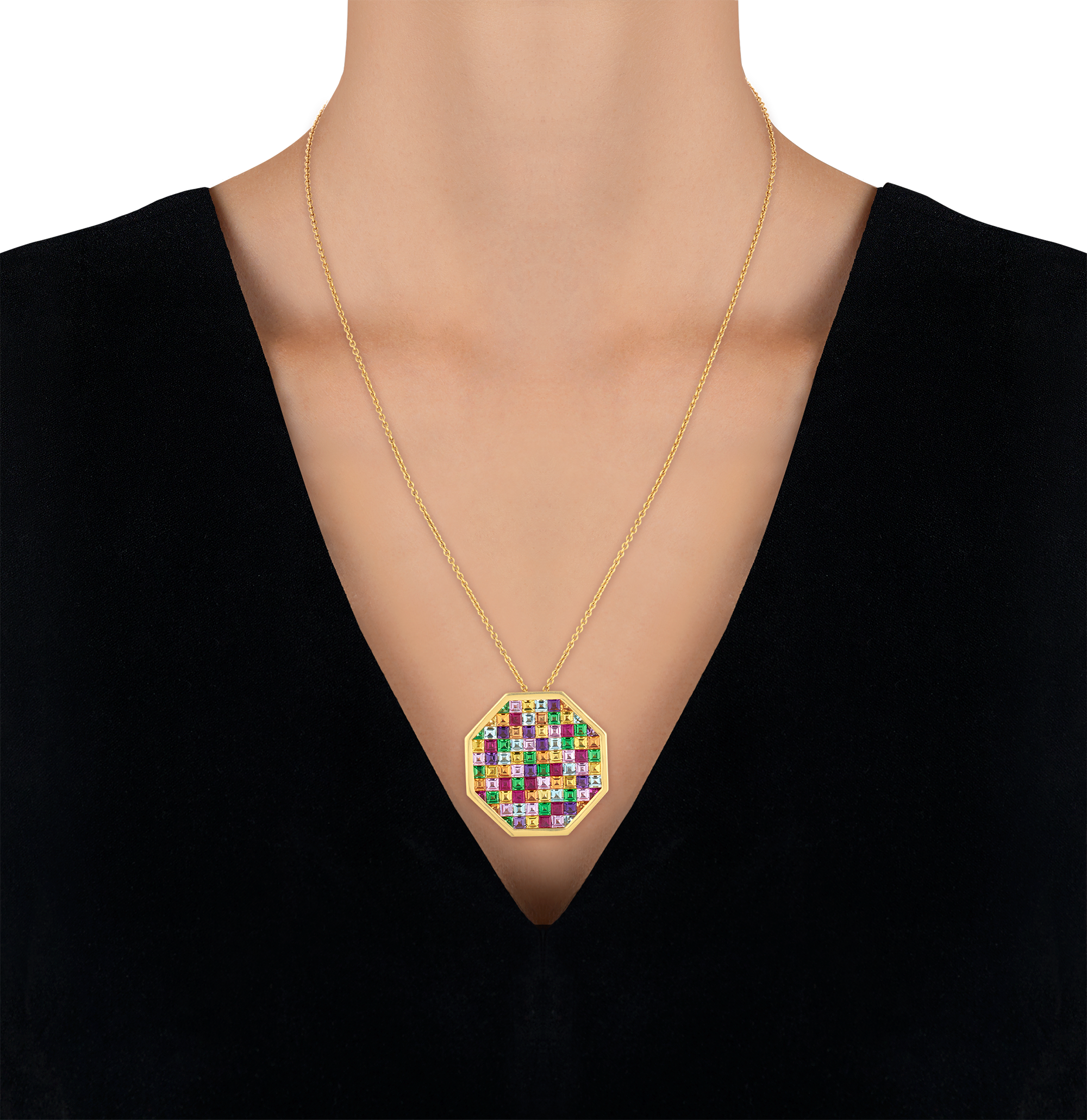 Multicolored Gemstone Necklace