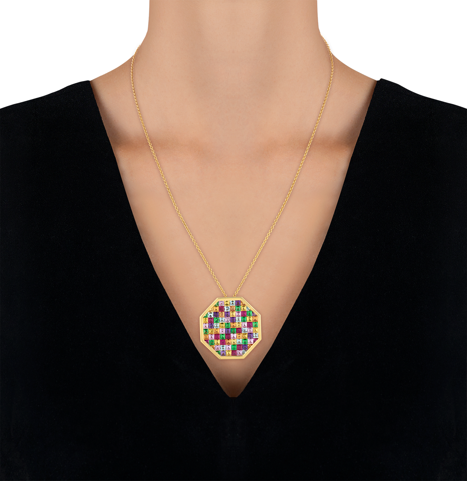 Multicolored Gemstone Necklace