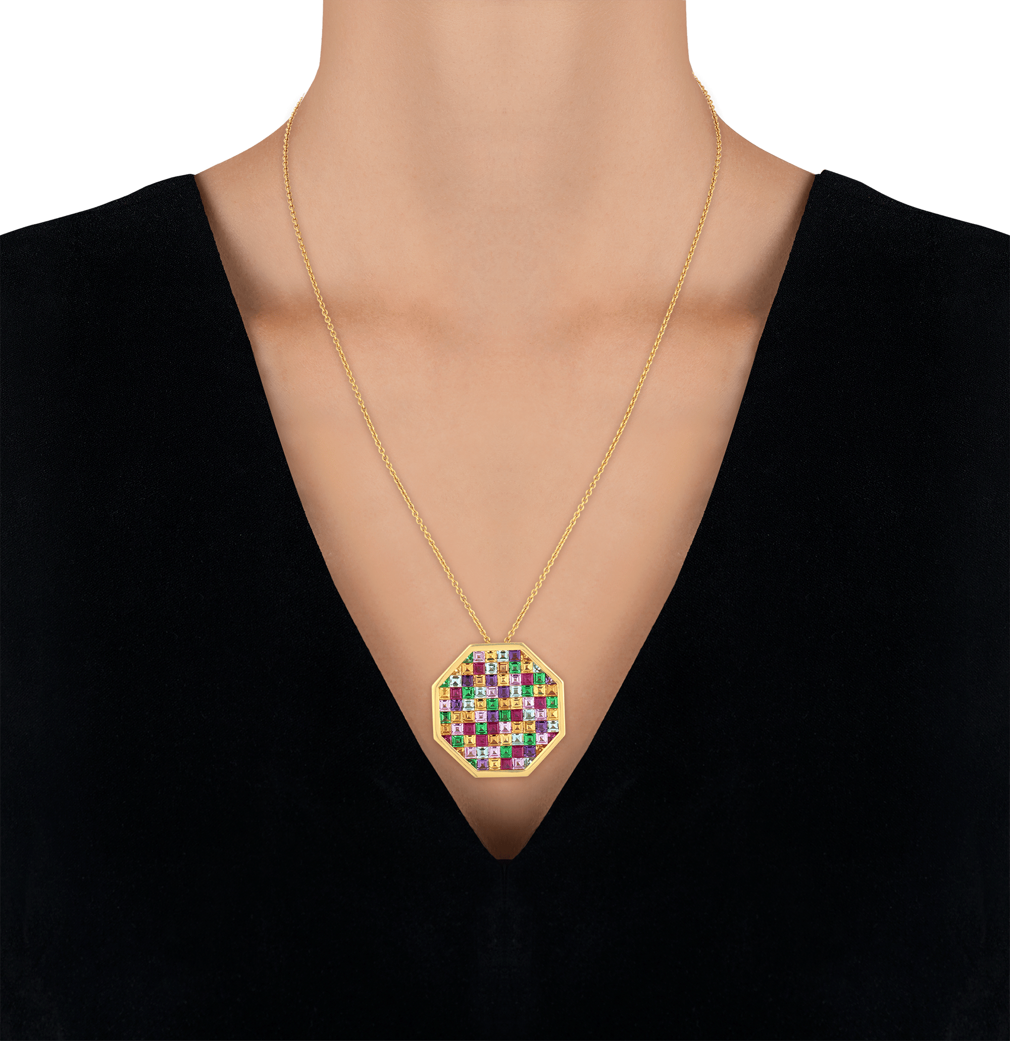 Multicolored Gemstone Necklace
