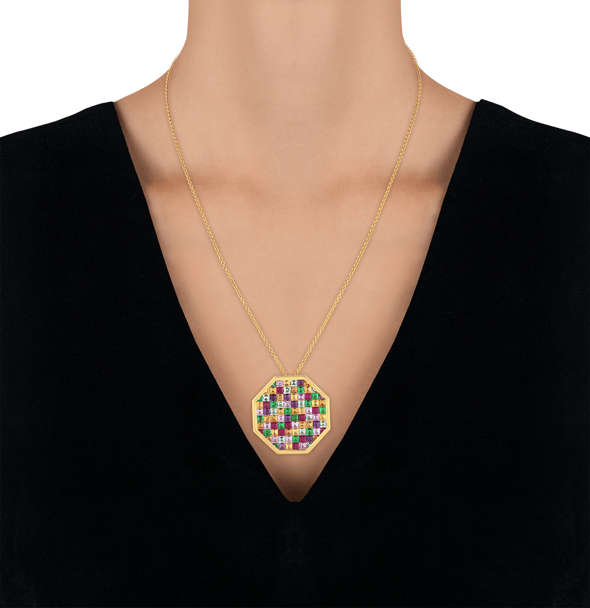 Multicolored Gemstone Necklace