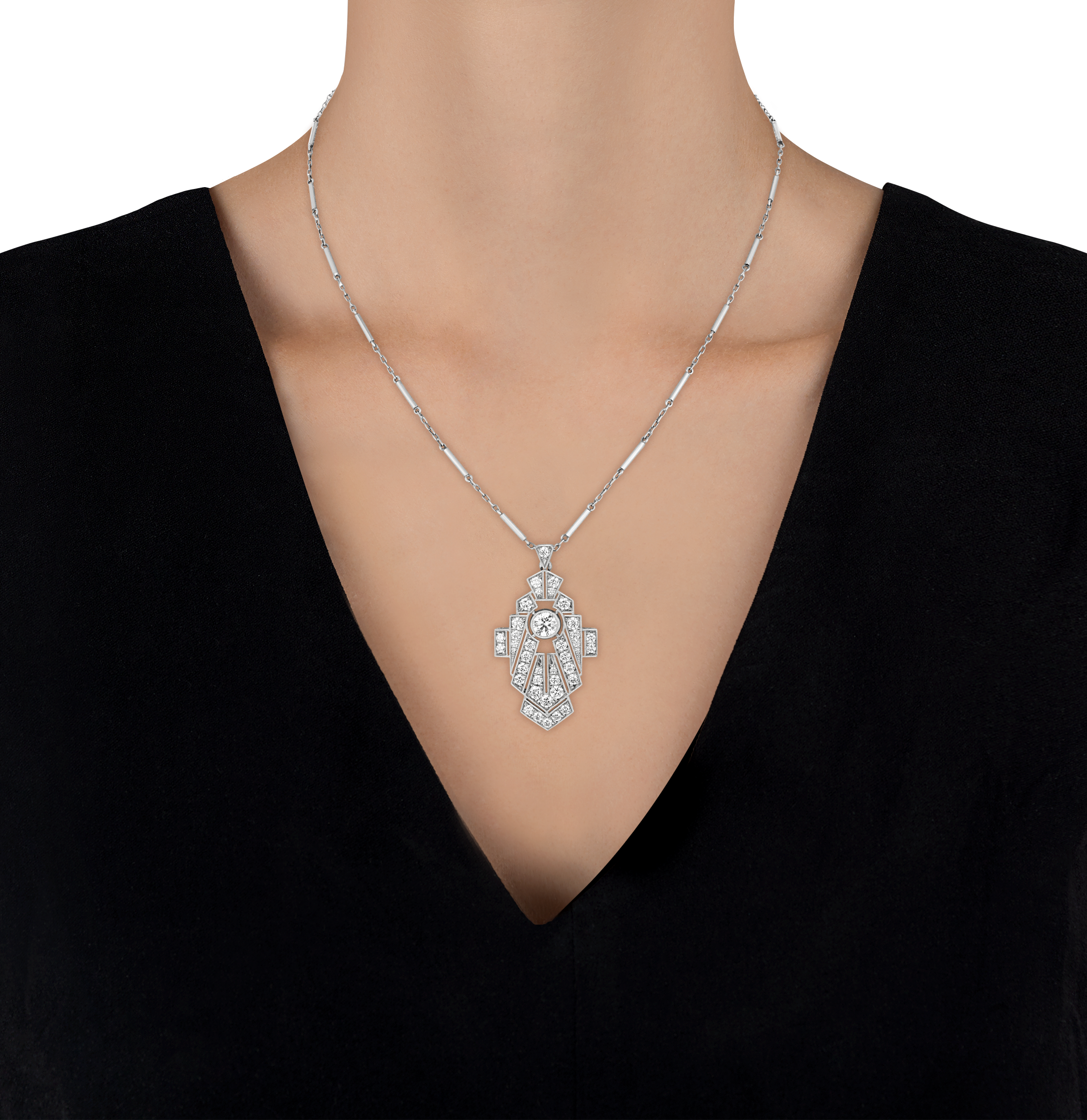 Art Deco-Style Diamond Necklace