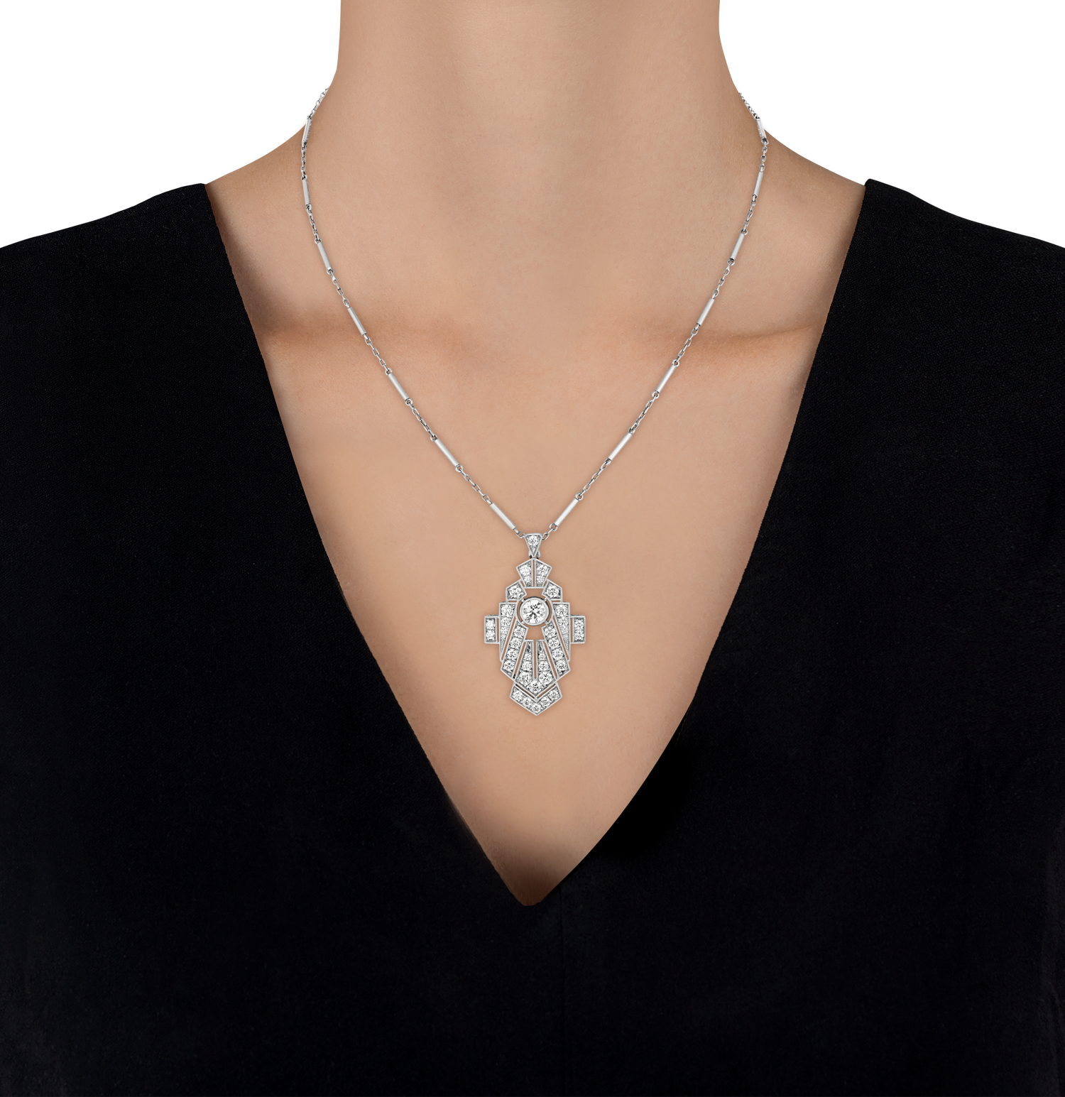 Art Deco-Style Diamond Necklace