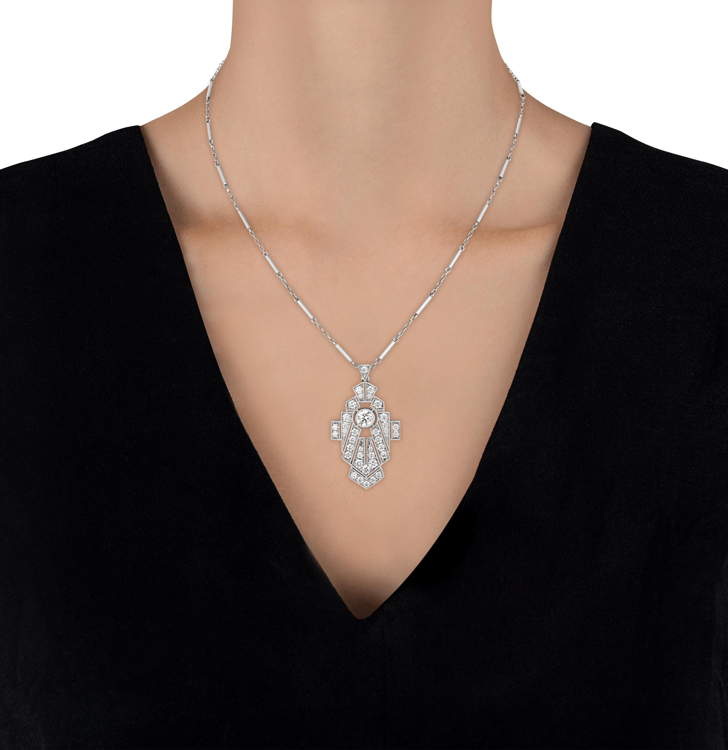 Art Deco-Style Diamond Necklace