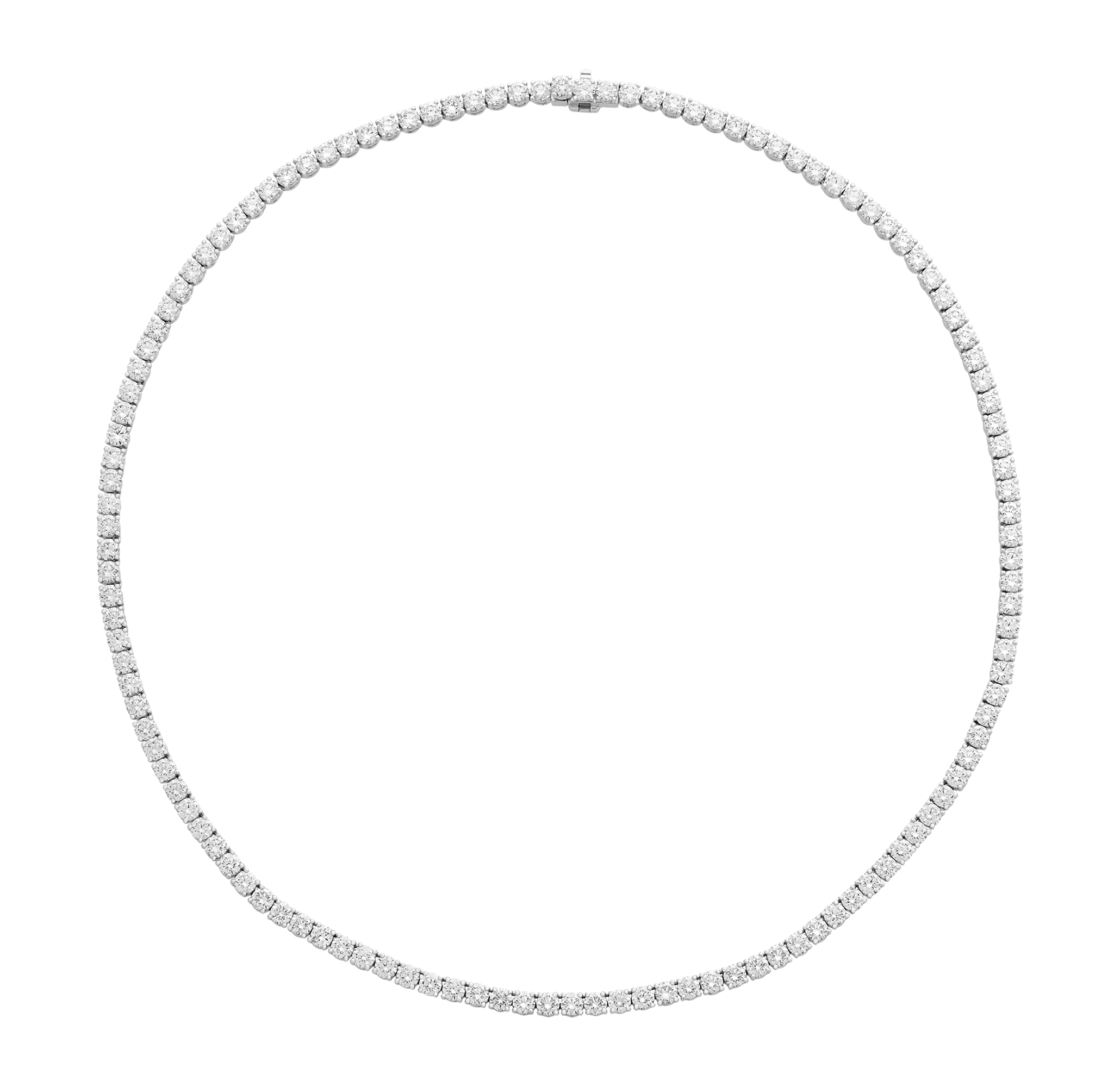 Diamond Line Necklace, 14.35 Carats