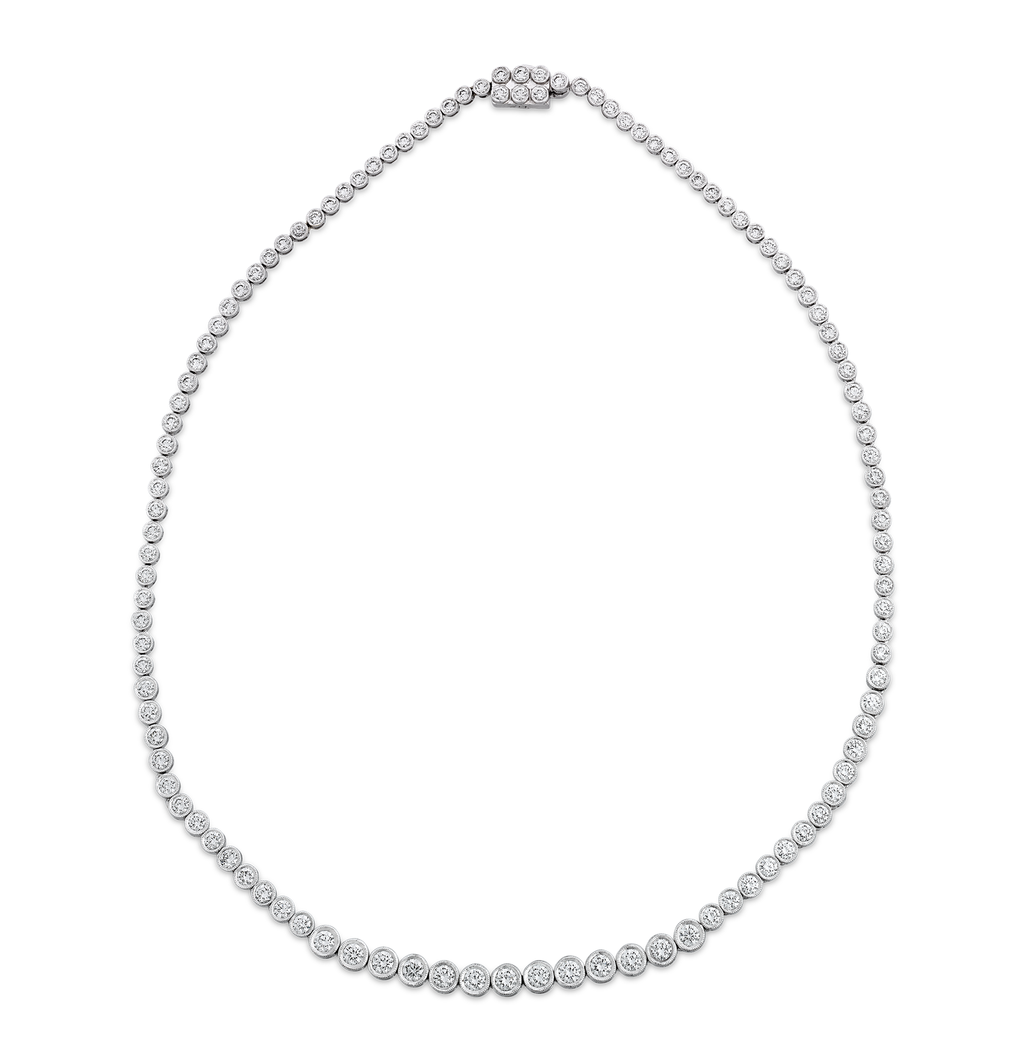 Diamond Riviera Necklace, 8.23 Carats